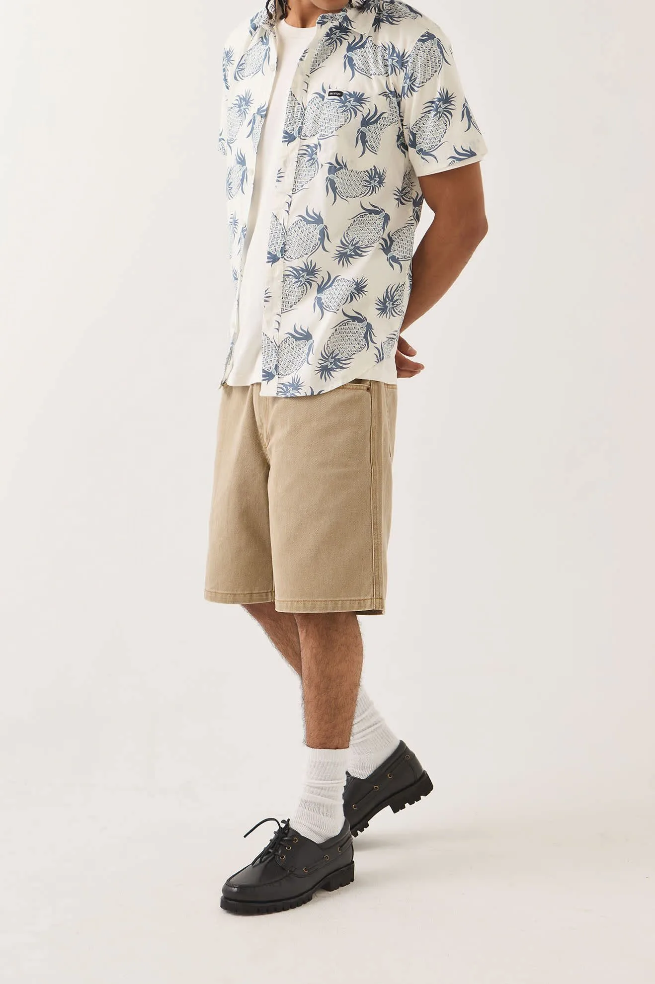 Brixton Relaxed Short – Washed British Khaki