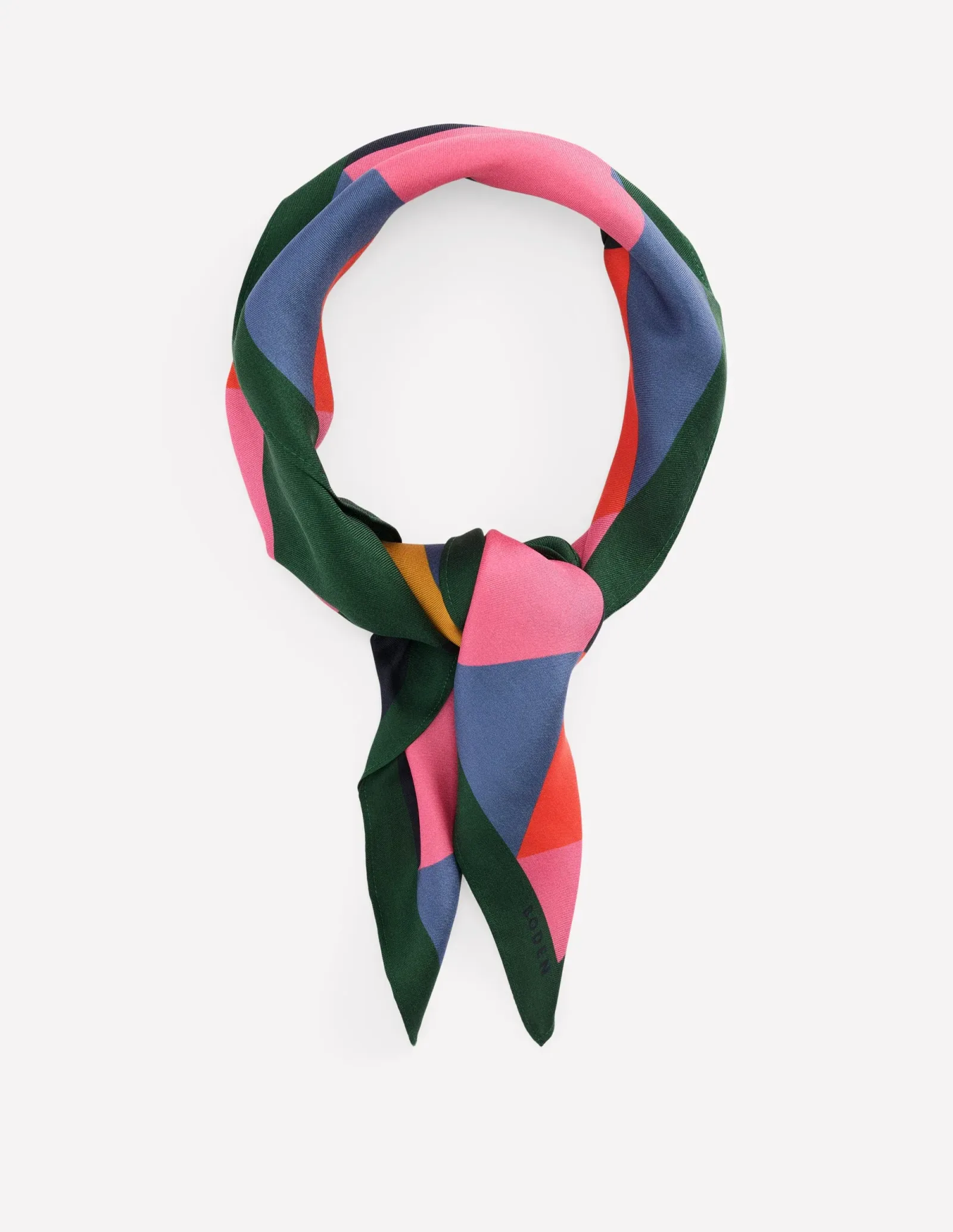 Elisabeth Silk Square Scarf-Multi Argyle