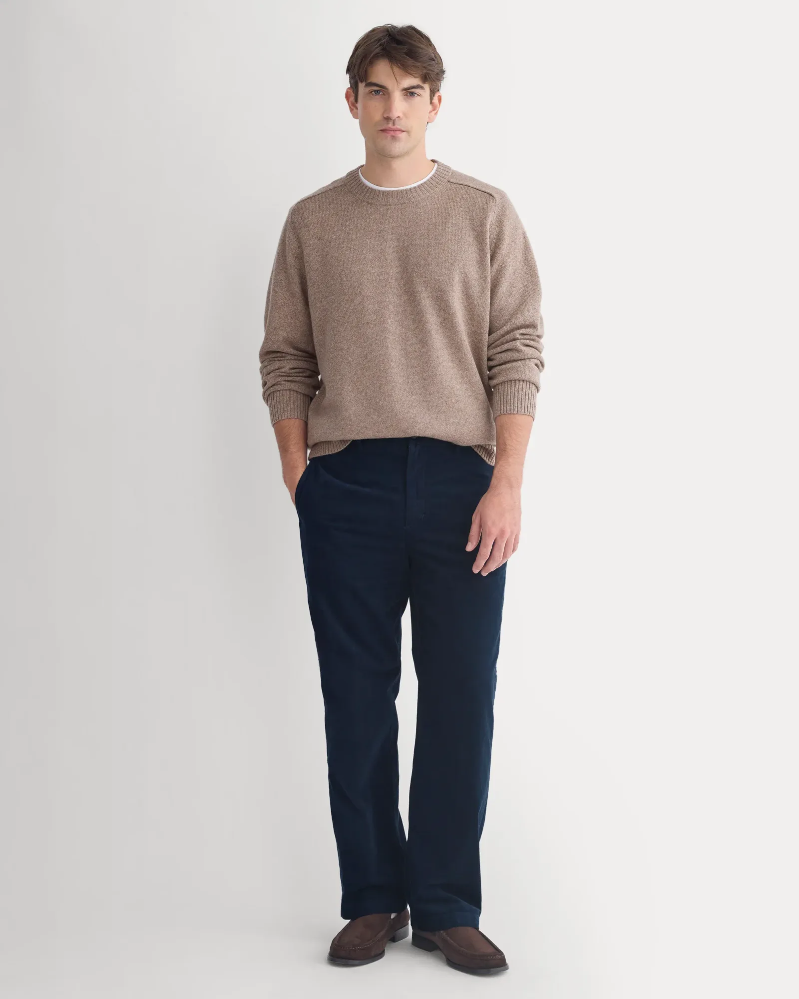 Relaxed Pinwale Corduroy Trouser – Deep Navy