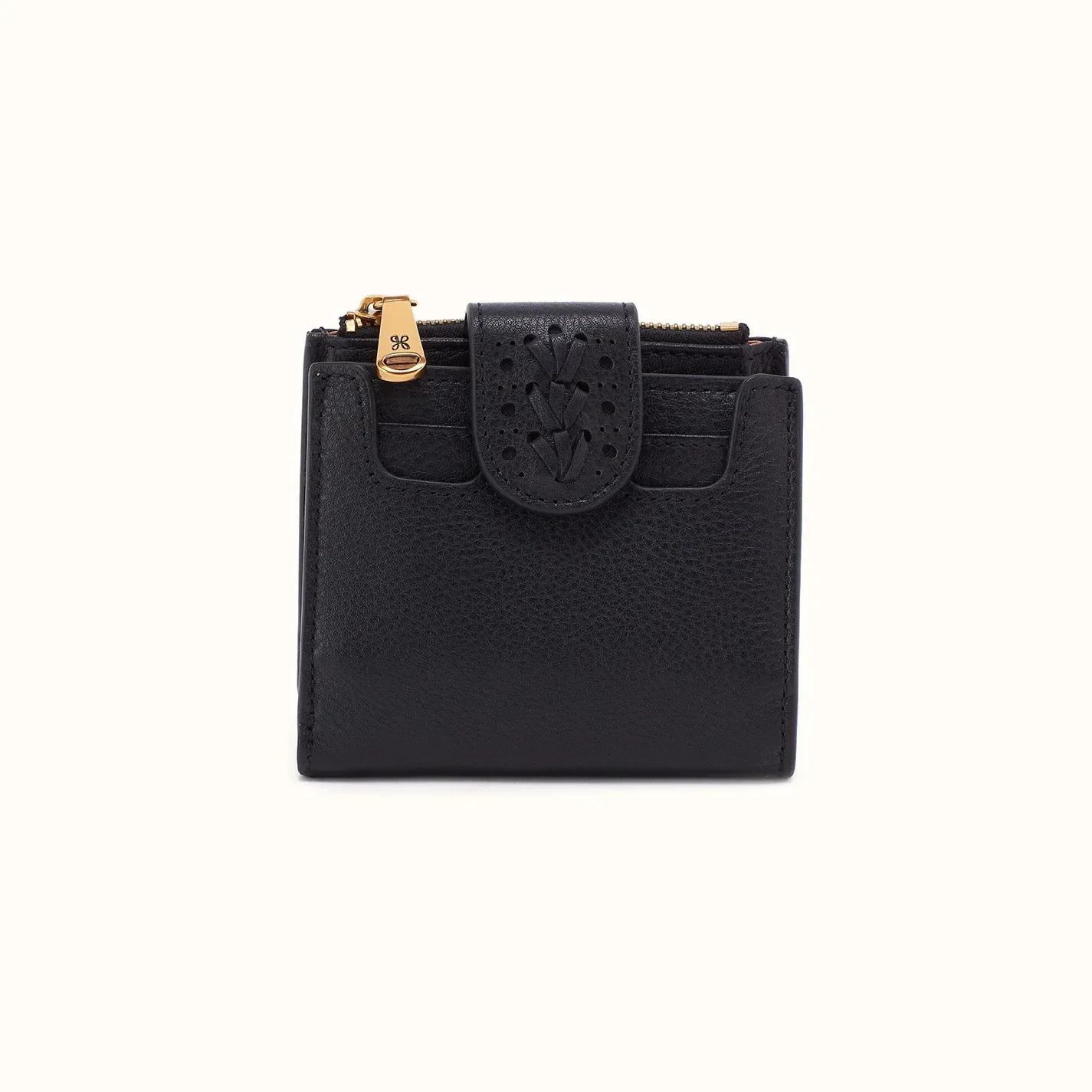 Dunn Mini Wallet In Pebbled Leather – Black