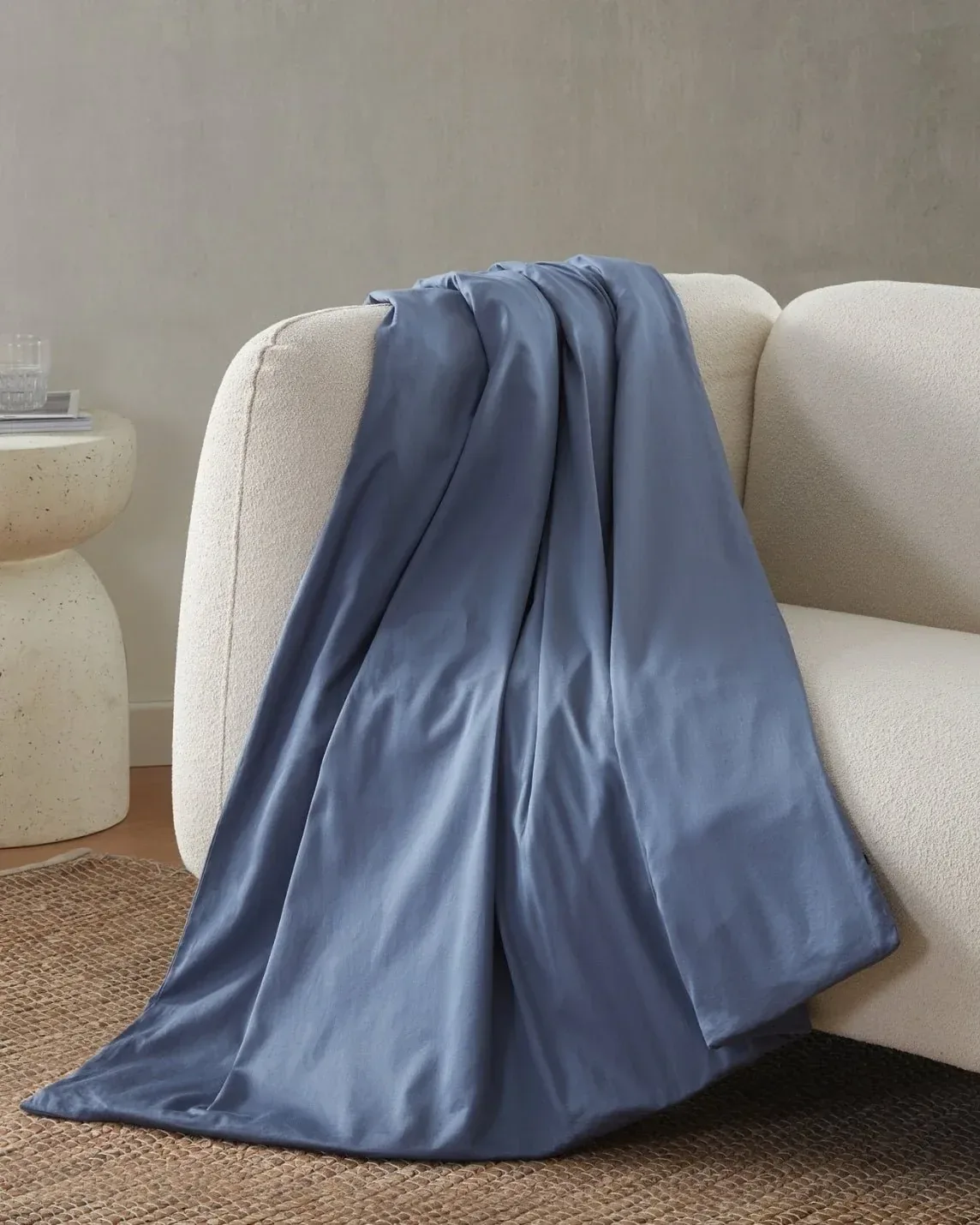 12lb Weighted Throw Blanket + Cotton Duvet Cover