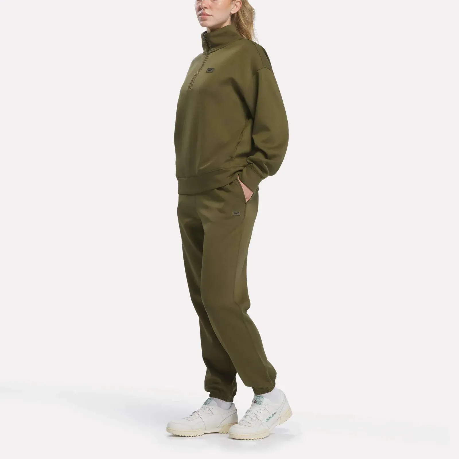 Women's Crop Half-Zip Sweatshirt