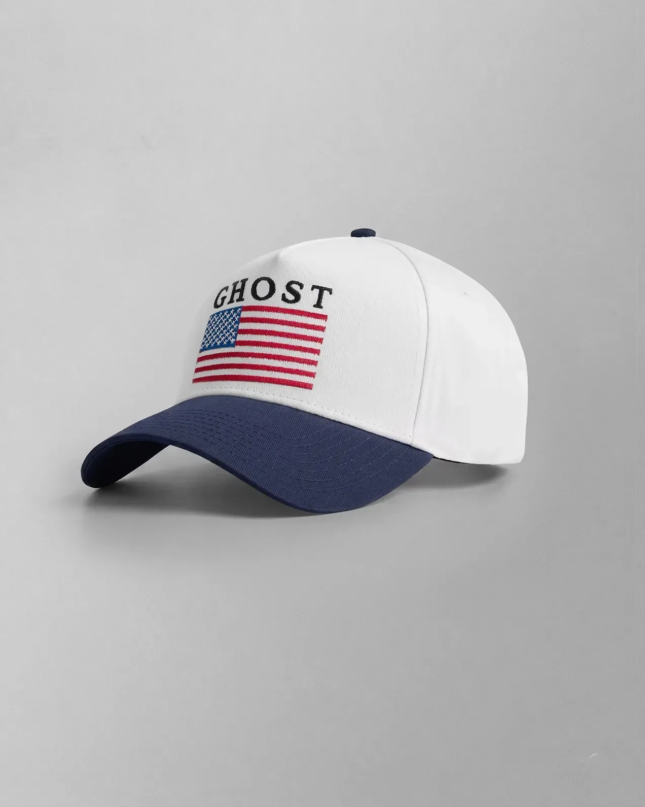 GHOST® USA BASEBALL HAT – NATURAL/NAVY