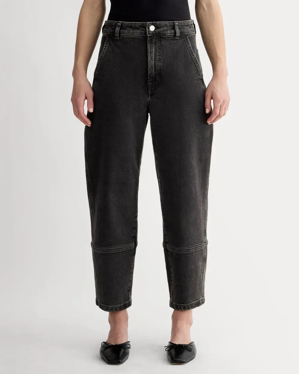 The Utility Barrel Jean – Washed Black – Regular