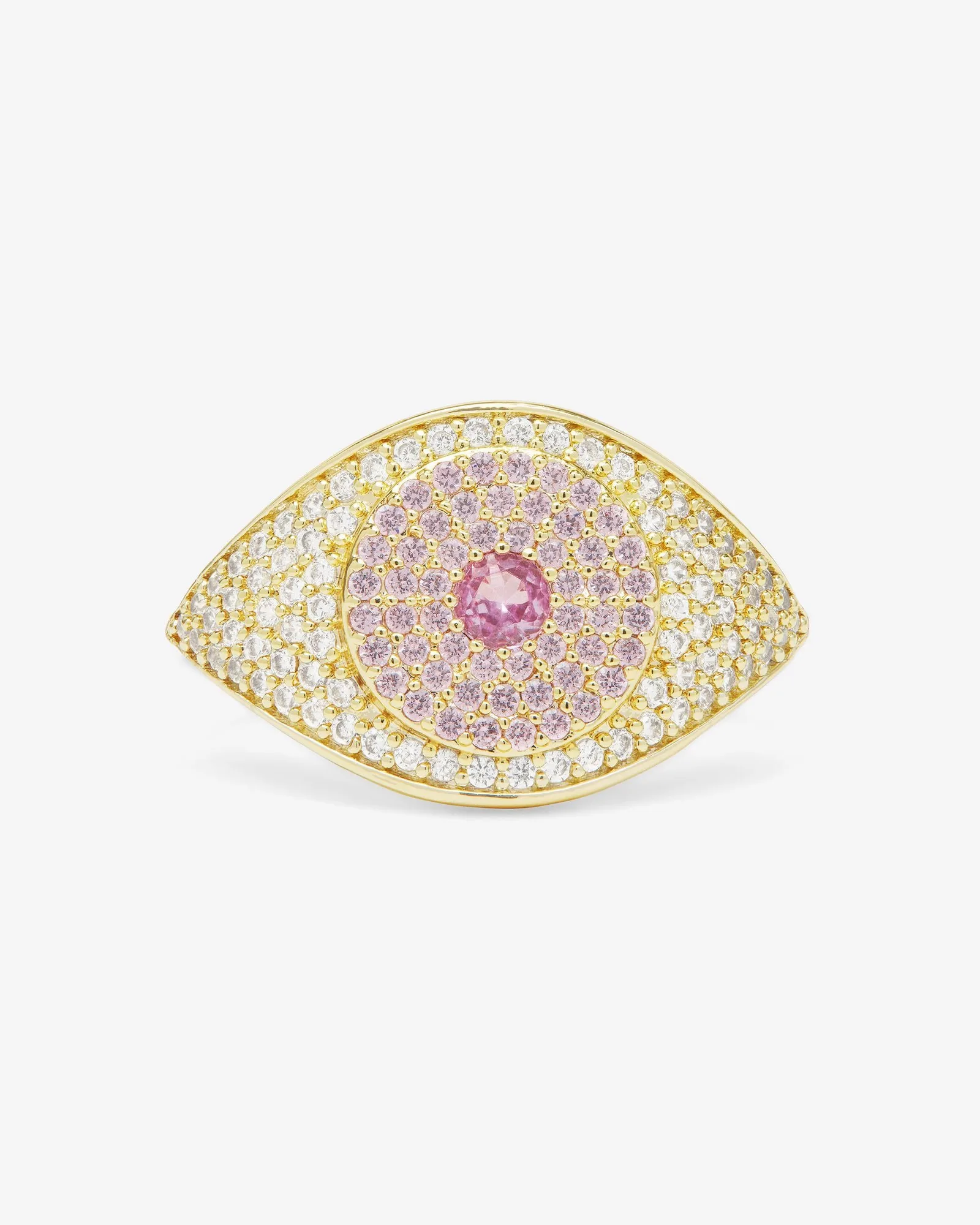 Rose Evil Eye Ring – Gold|Pink Sapphire