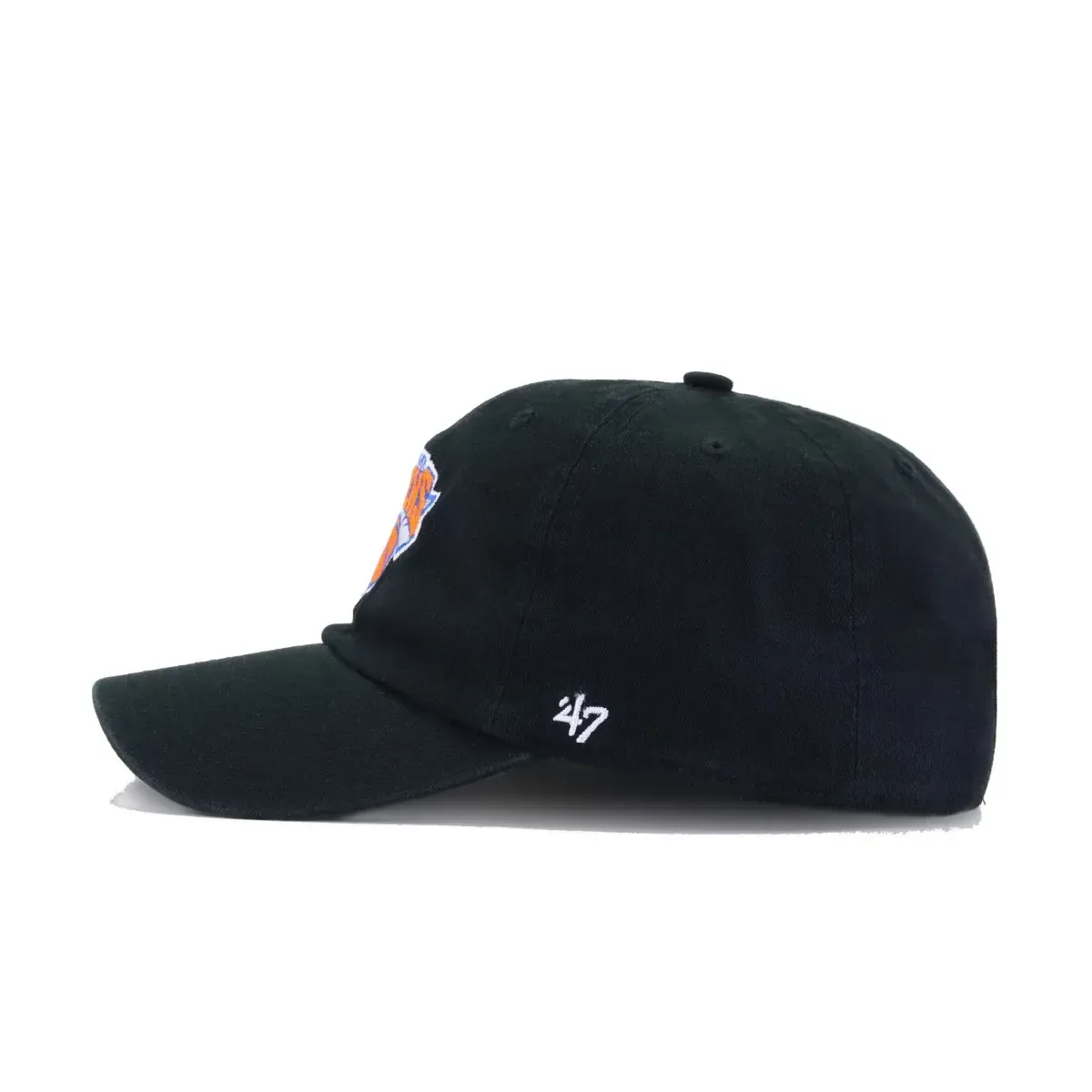 New York Knicks Black 47 Brand Clean Up Dad Hat
