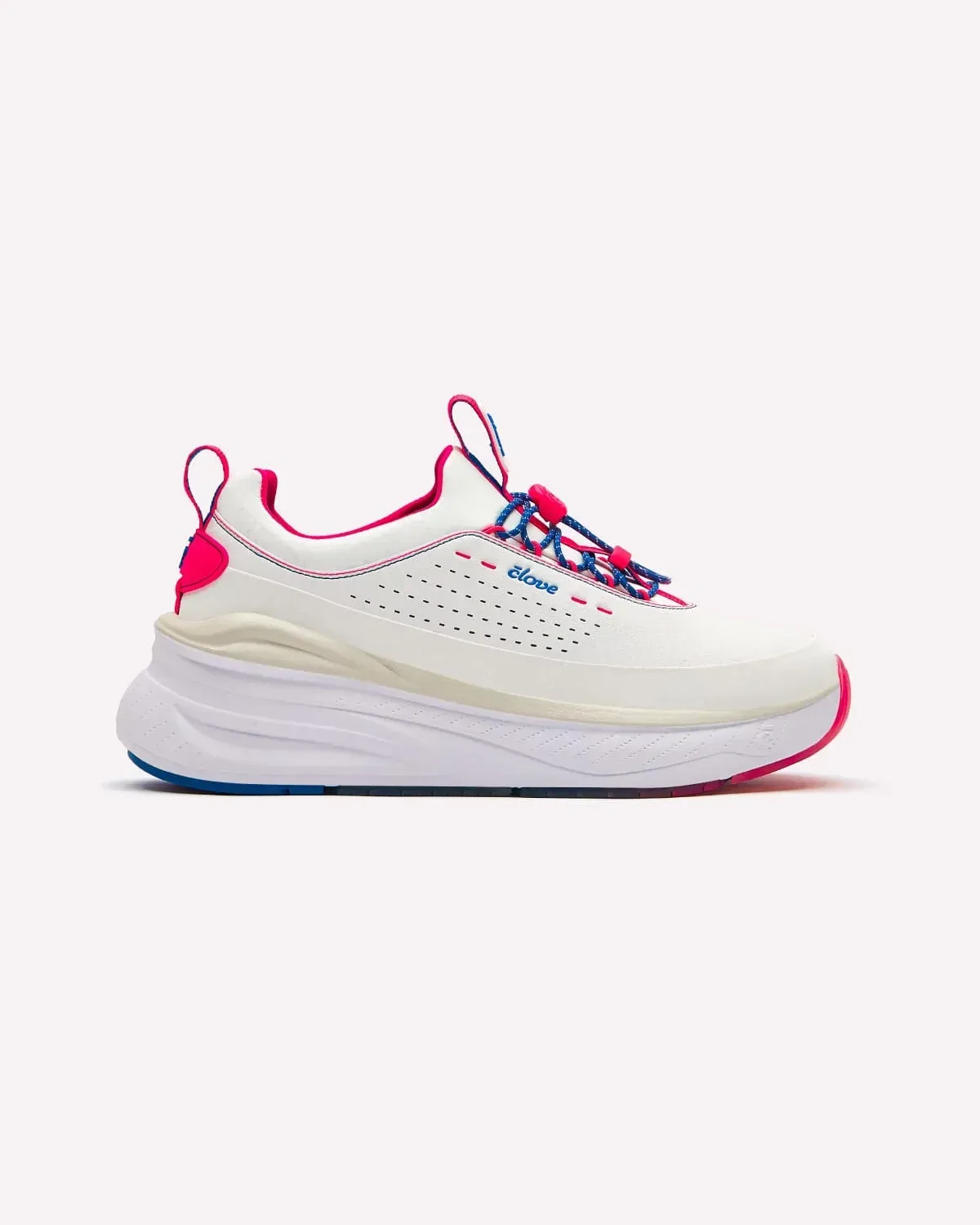 Women's Forte 2 – White / Electric Red / Blue