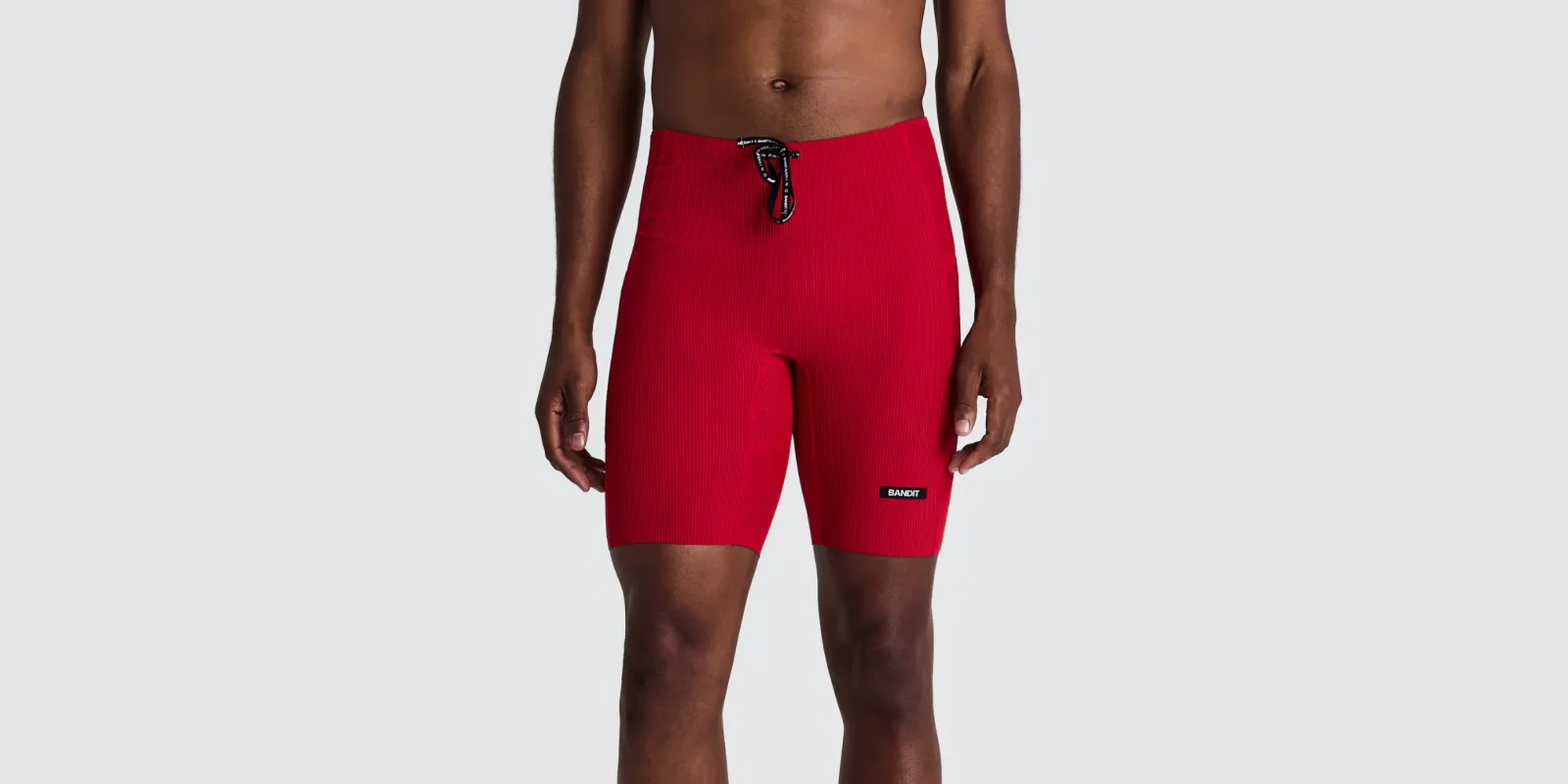 Men's Striped Cadence™ Half Tights – Oxide Red / Signal Red