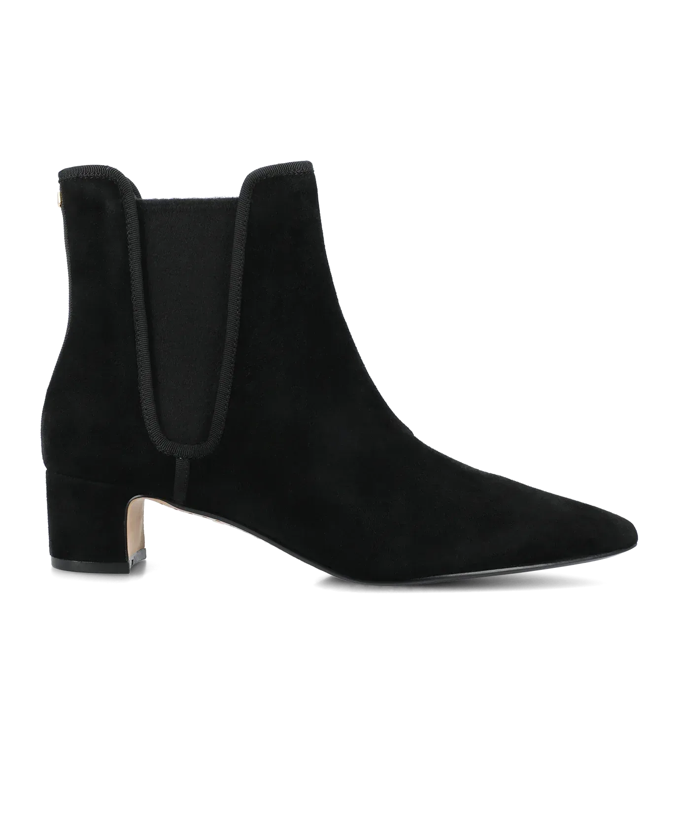 The Goldfinch 40 Chelsea Bootie – Black Suede