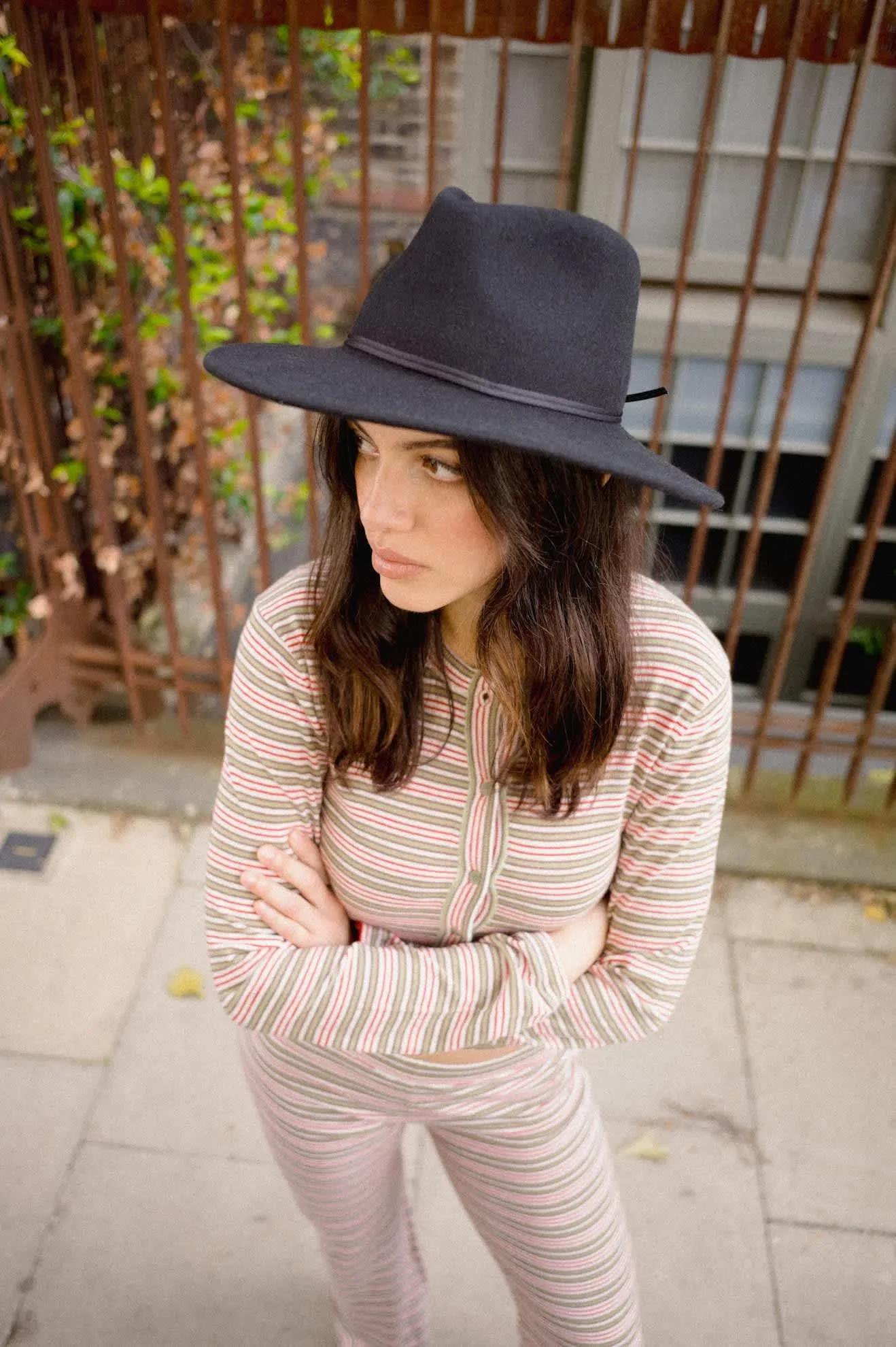 Bixby Lightweight Cardigan – Green Multi Stripe