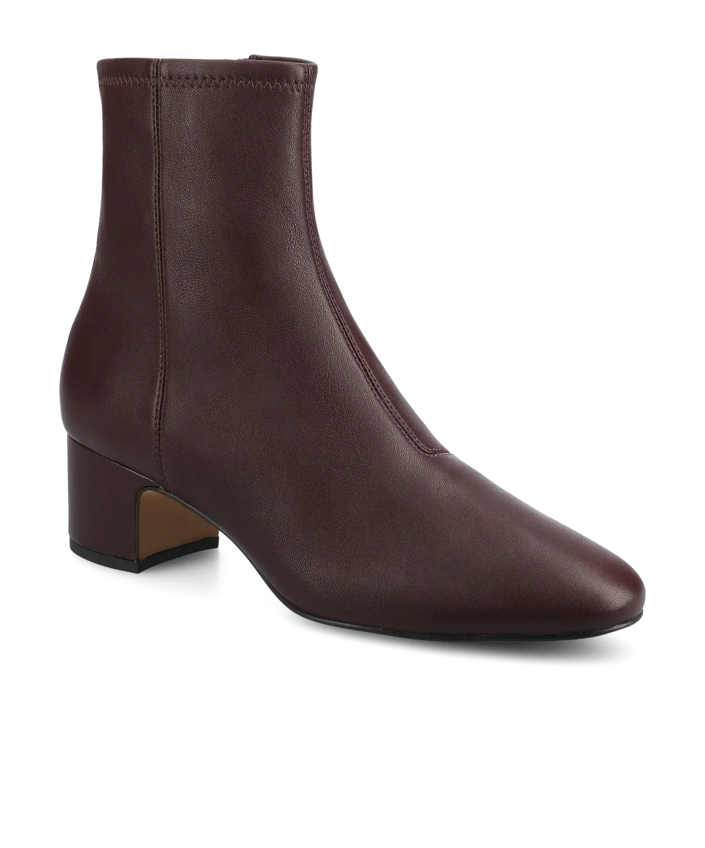 The Starling 50 Bootie – Burgundy Stretch Leather