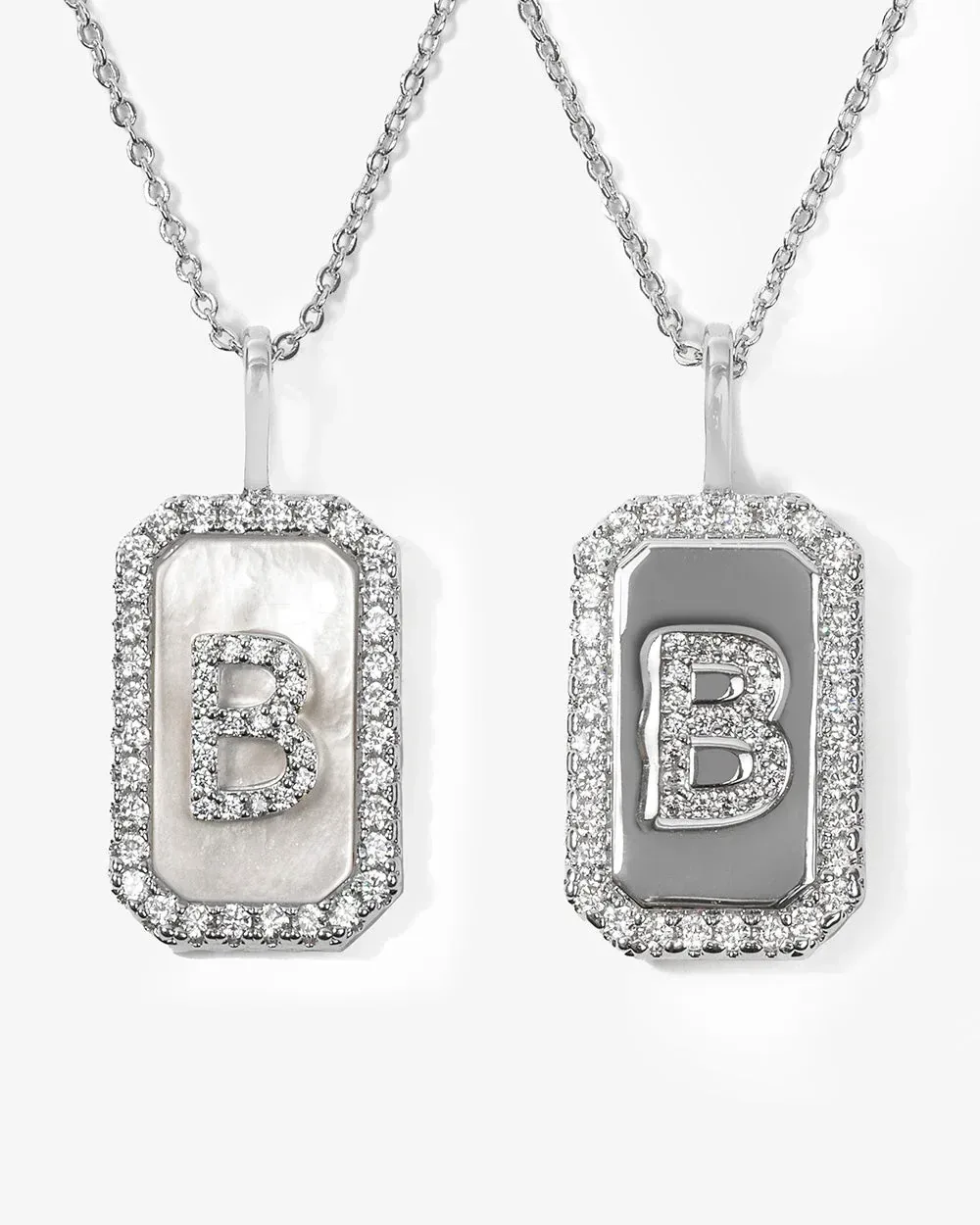 Love Letters Double Sided Necklace – Silver