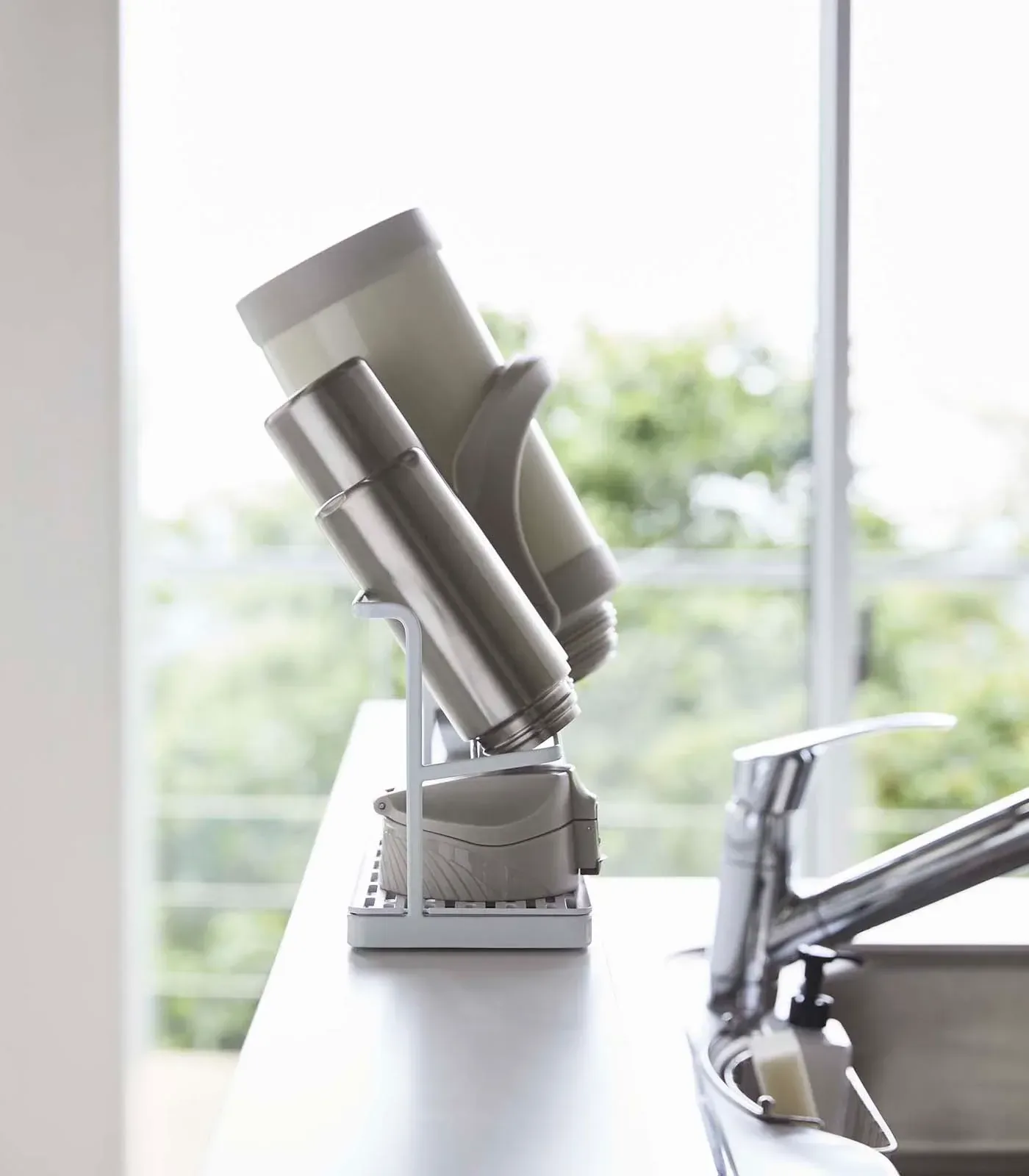 Countertop Bottle Drying Rack – Steel