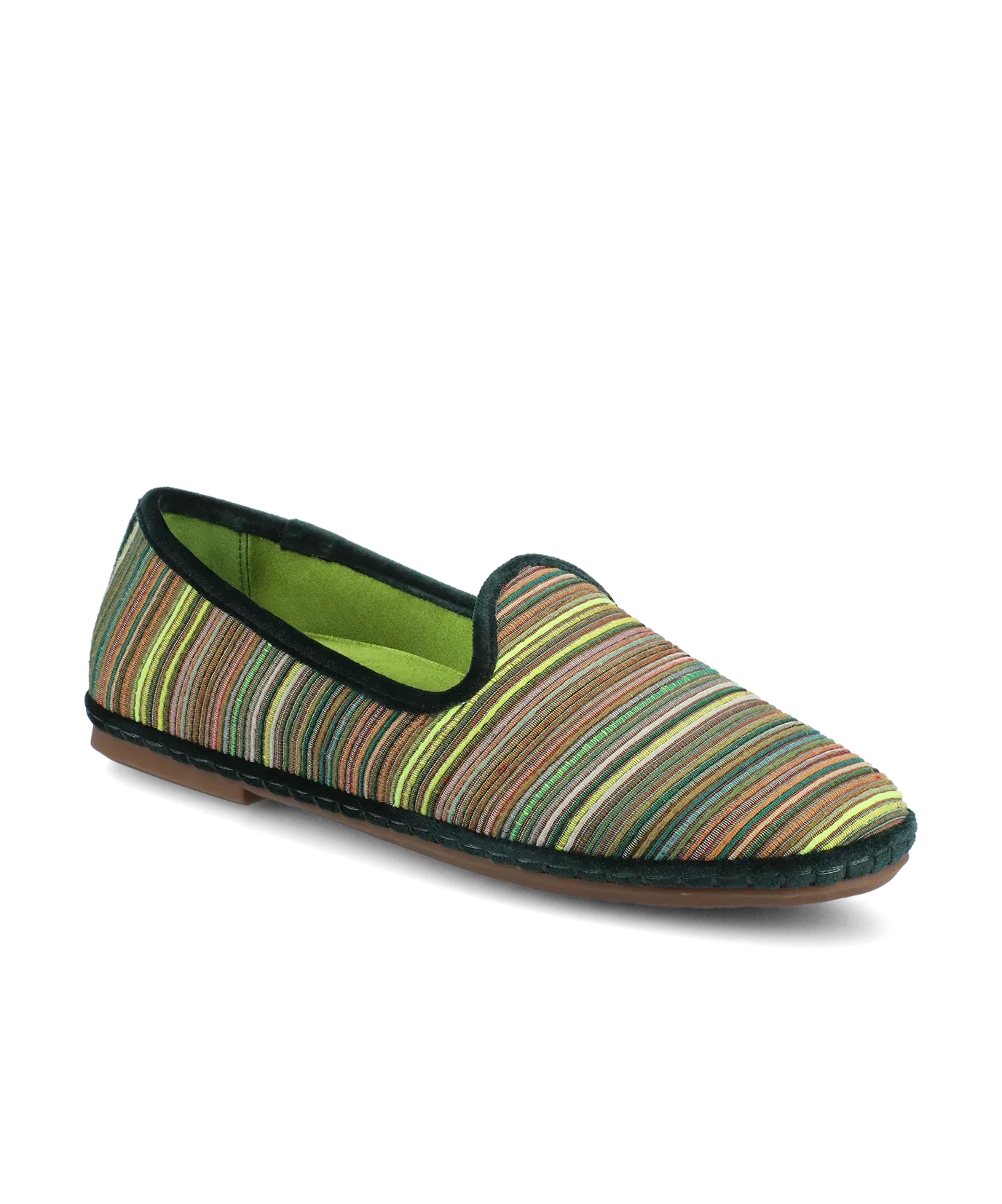 The Heron – Royal Green Multi Stripe Grosgrain