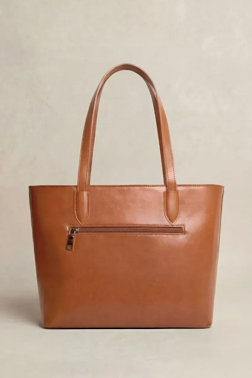 KIRAGRACE Tote Bag: Camel
