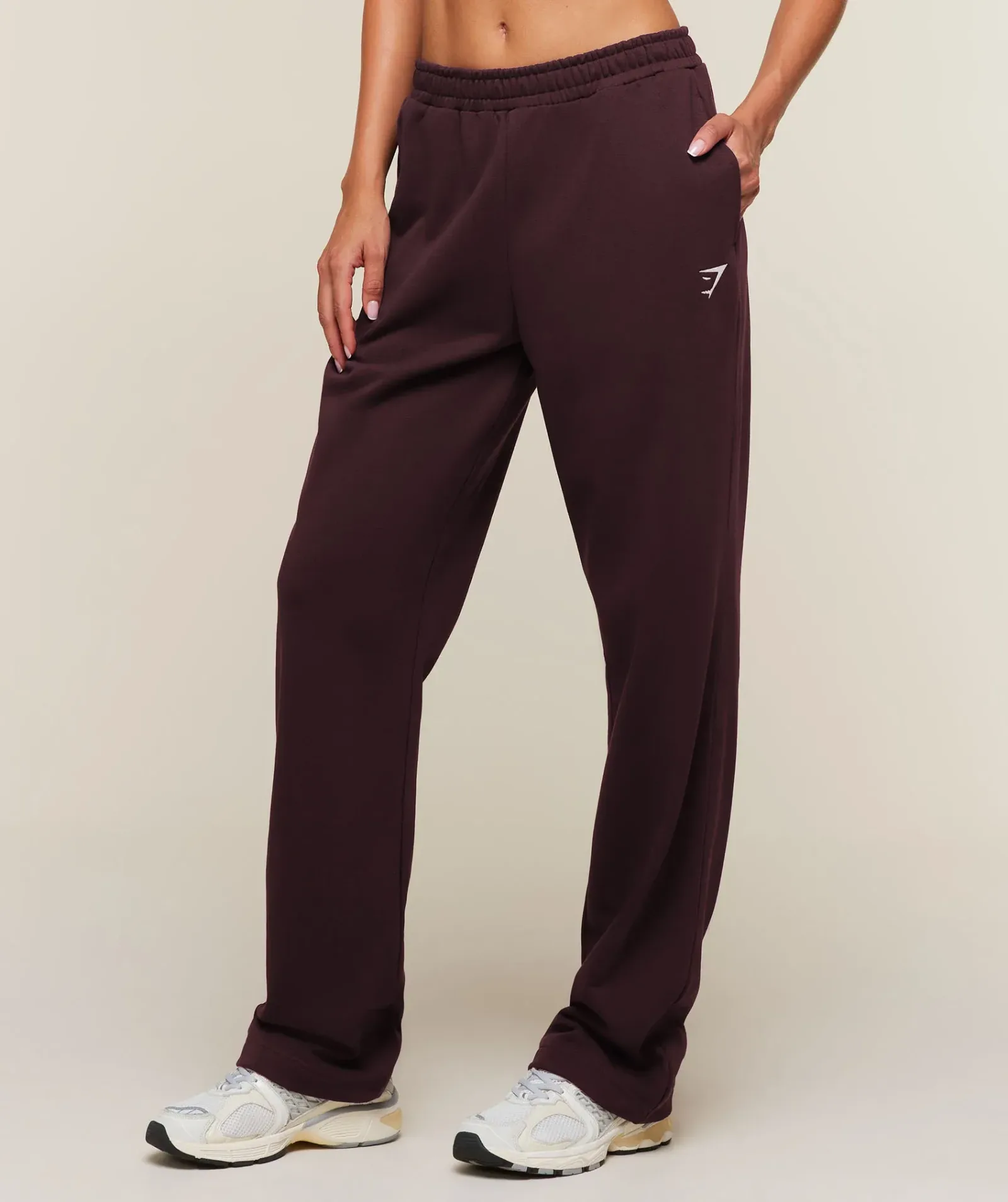 Gymshark Training Fleece Straight Leg Tall Pants – Cherry Purple