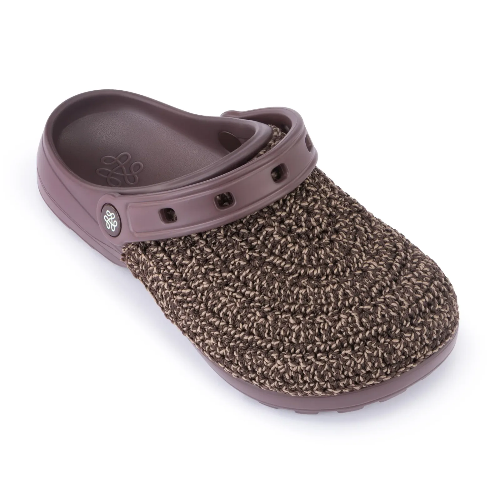 Bolo Clog – Hand Crochet – Nutmeg Static