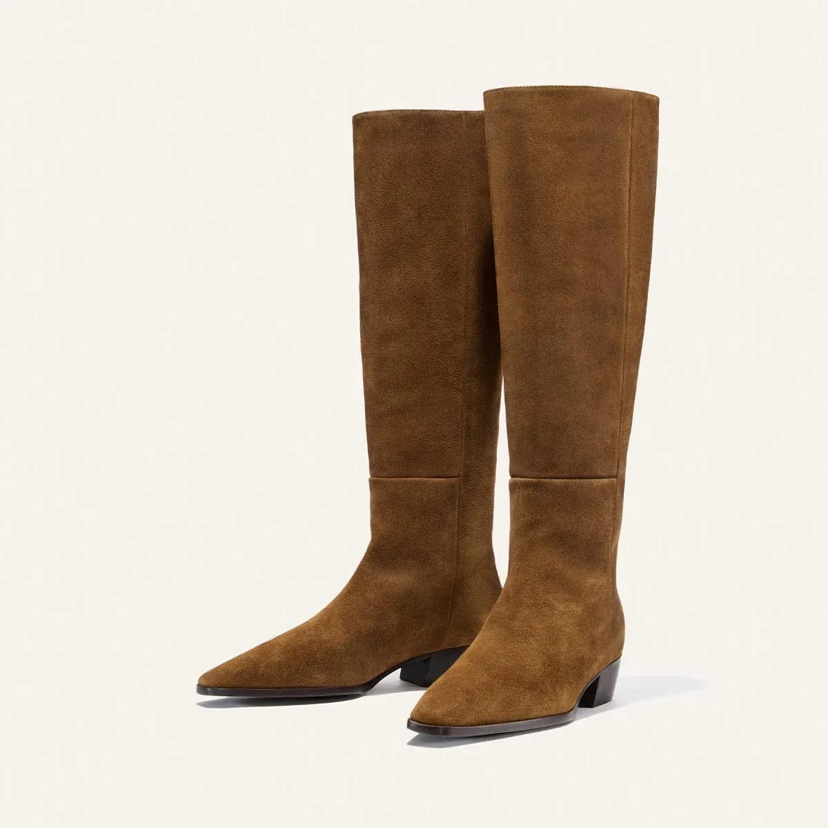 The Sierra Knee-High Boot – Cedar Suede