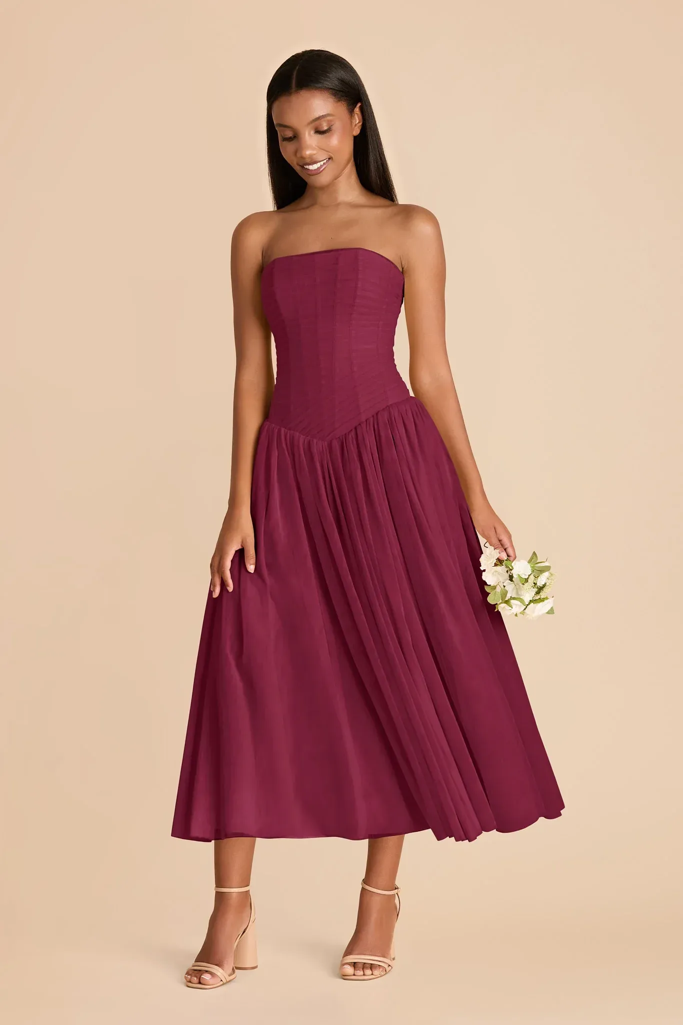 Adeline Tulle Dress – Berry