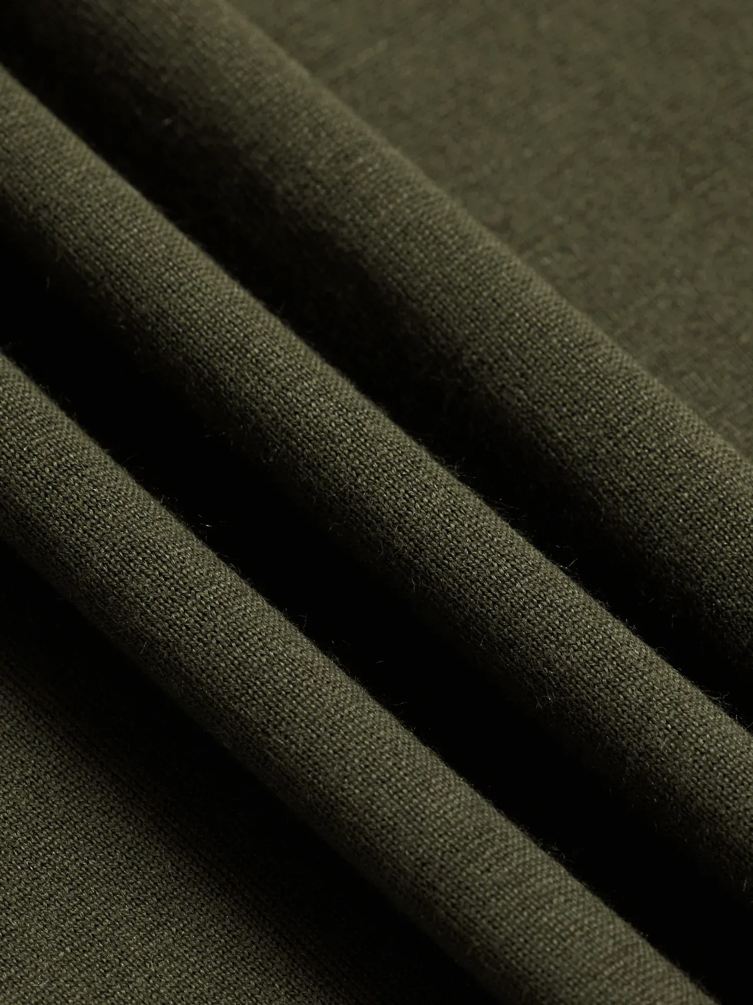 Dark Olive Sweater Knit Tee