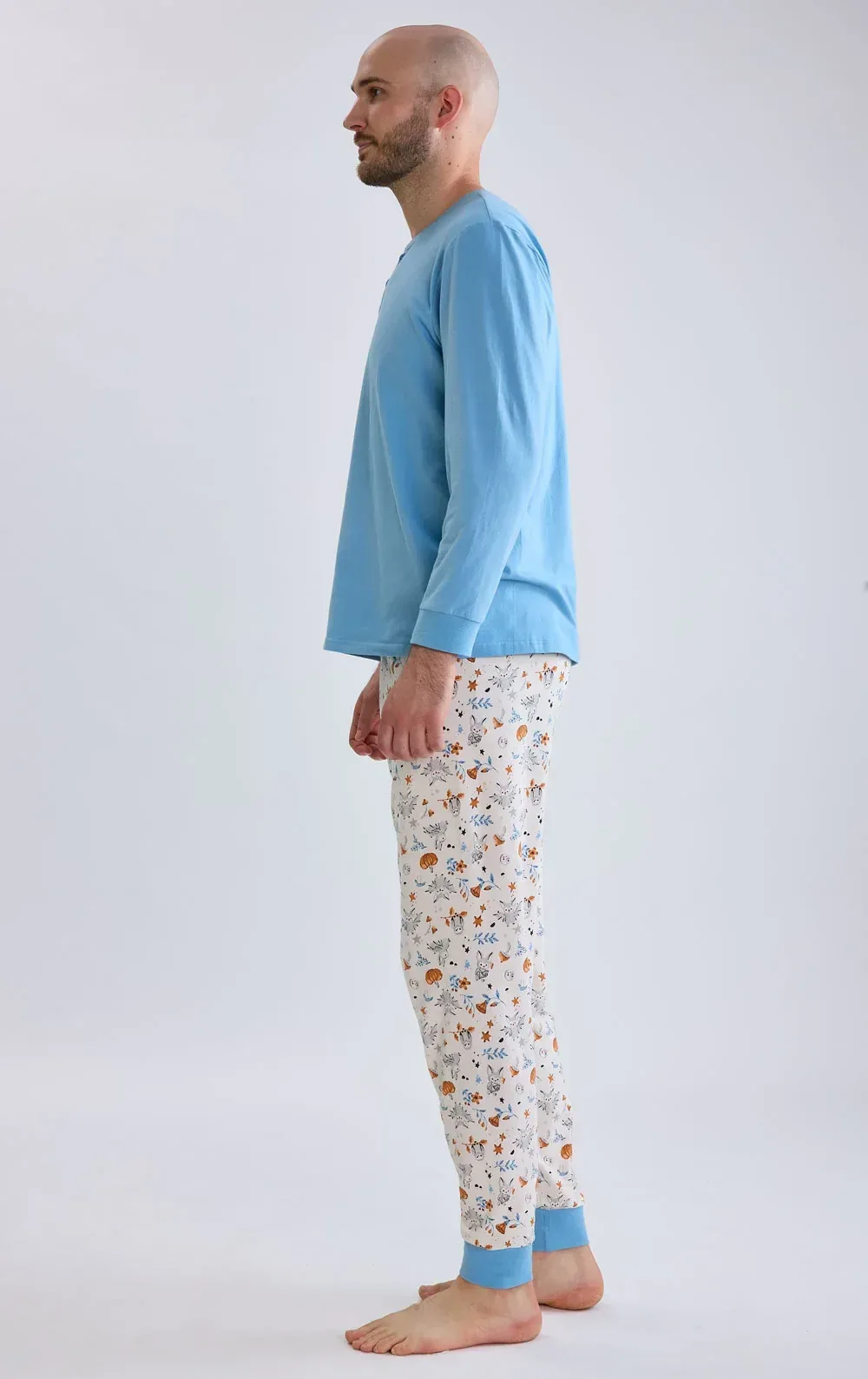 It’s Freaking Bats Henley Jogger Men’s Pajamas