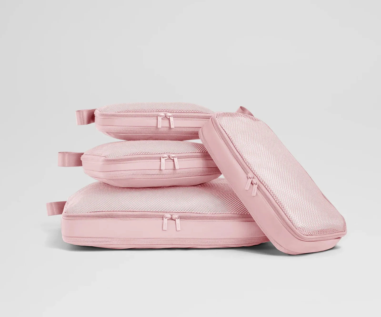 Compression Packing Cubes in Blush Pink