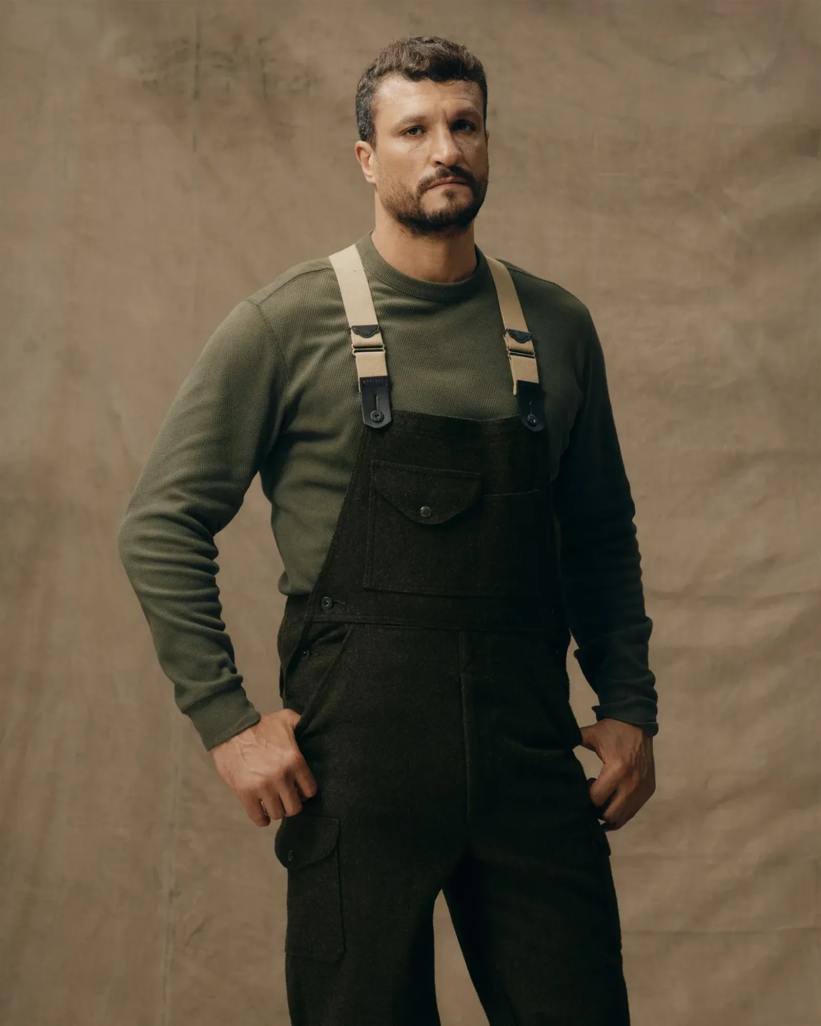 Mackinaw Wool Bibs – Forest Green