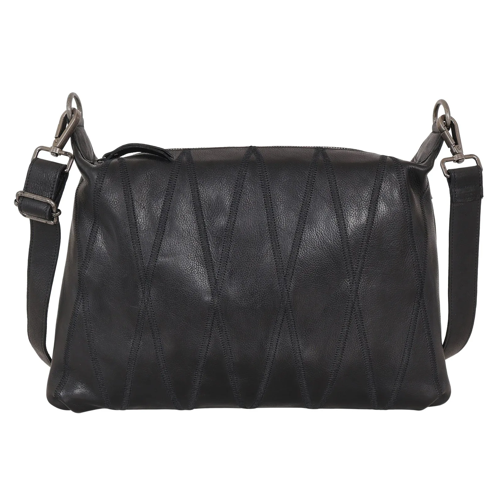 Avery Diamond Leather Crossbody Bag