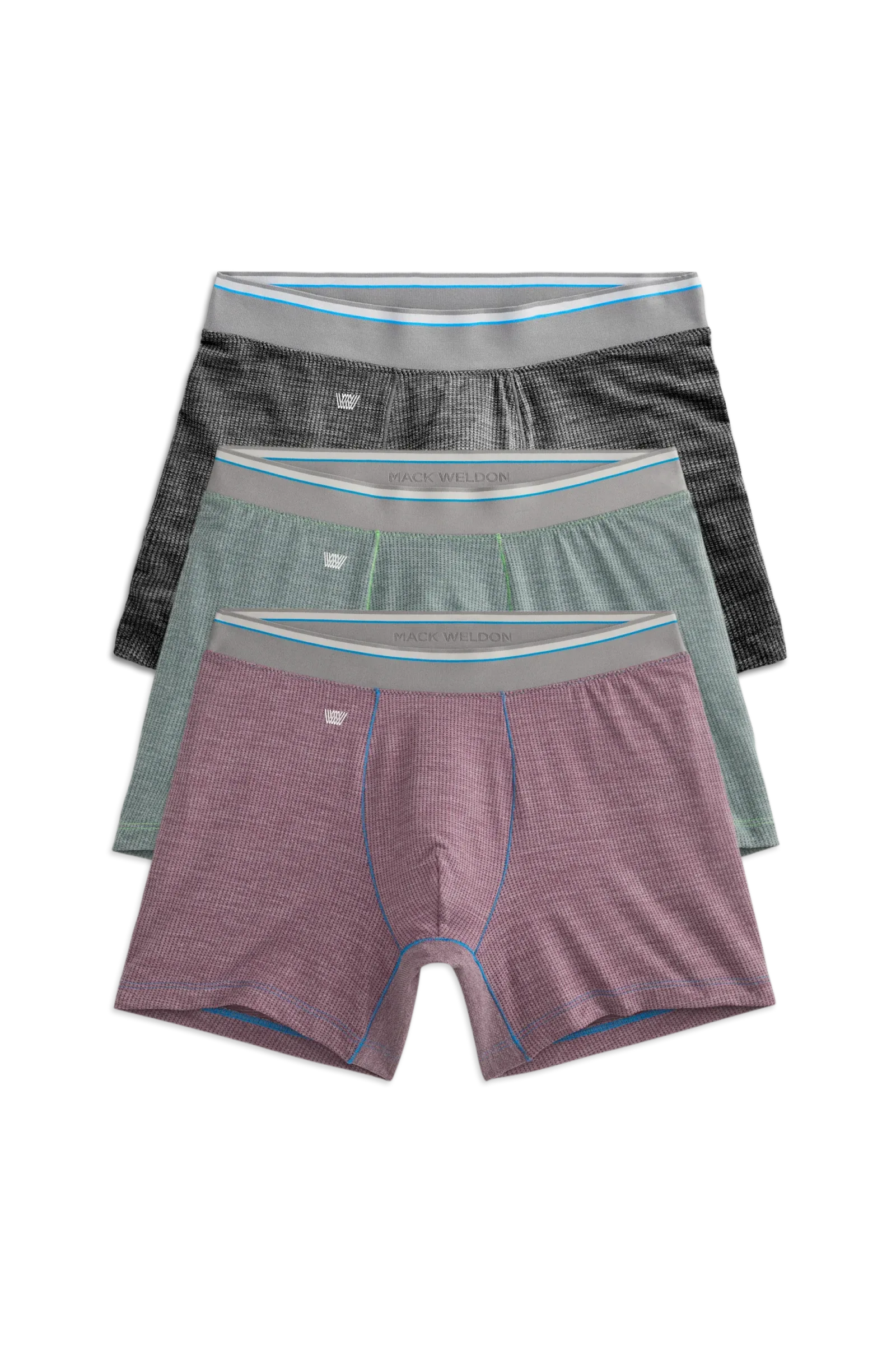 3-Pack AIRKNITˣ Boxer Briefs Accent Heathers
