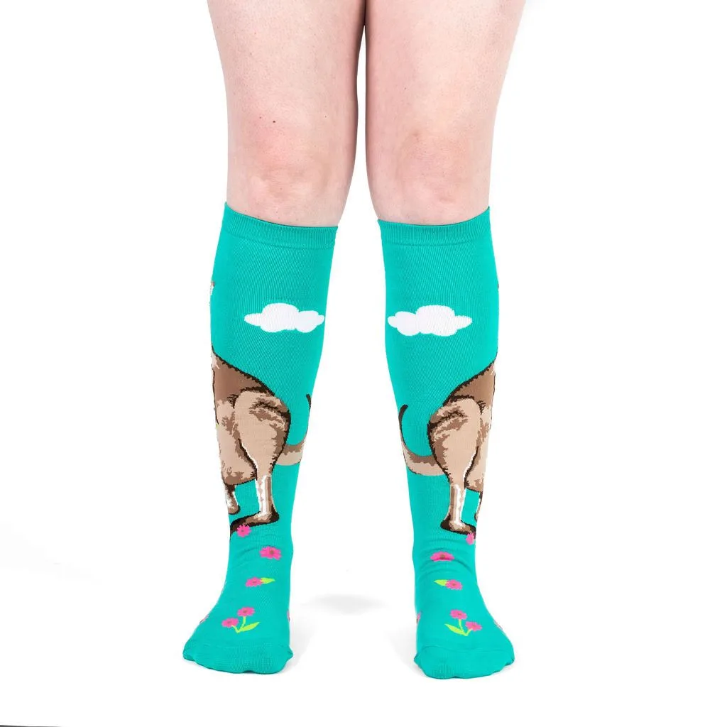 Kangaroos Make Me Hoppy Stretch-It Knee High Socks