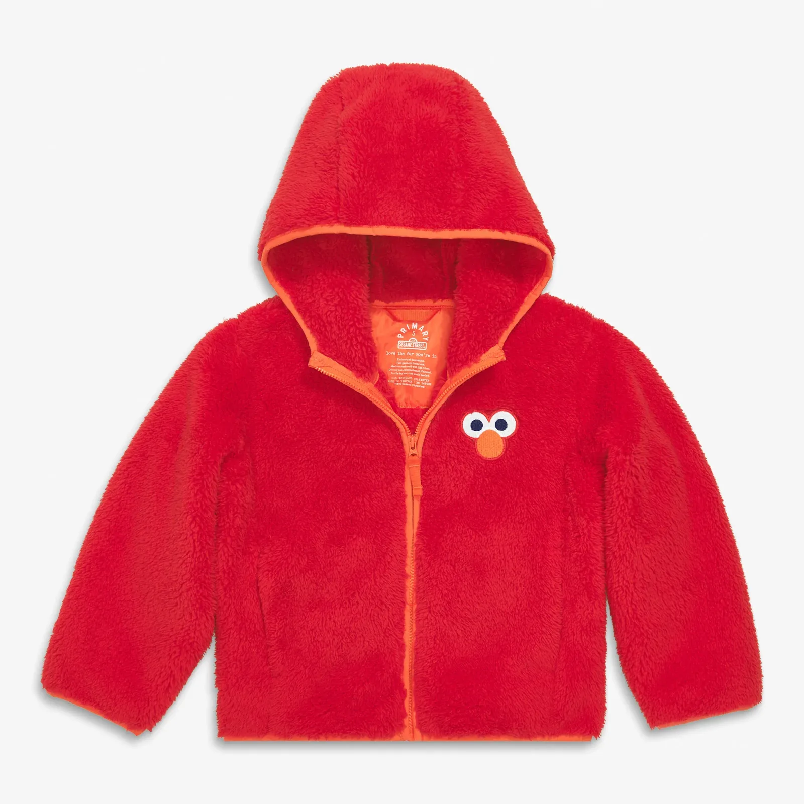 Kids Sesame Street teddy fleece jacket
