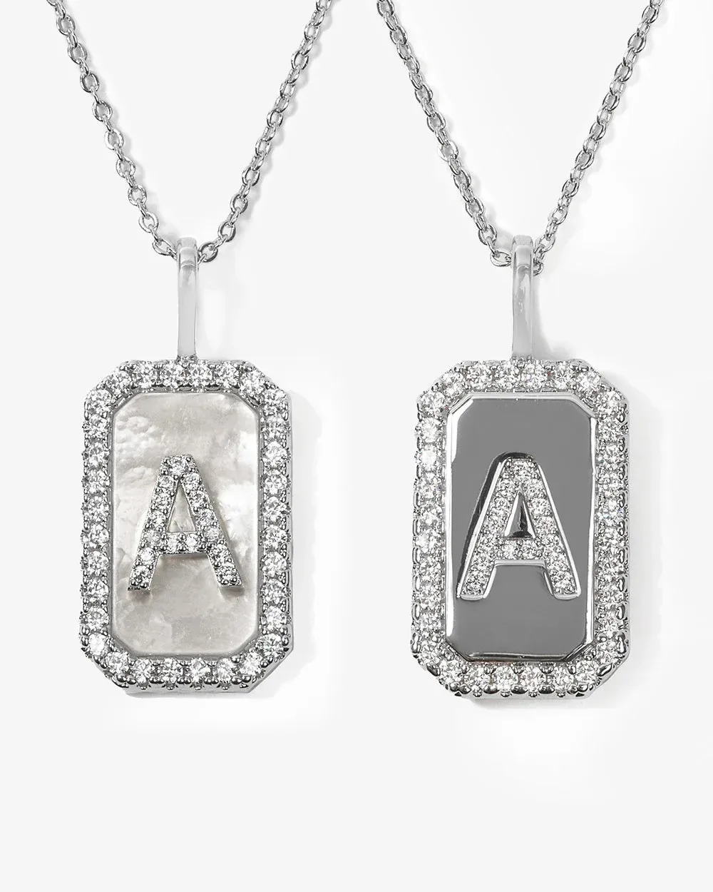 Love Letters Double Sided Necklace – Silver
