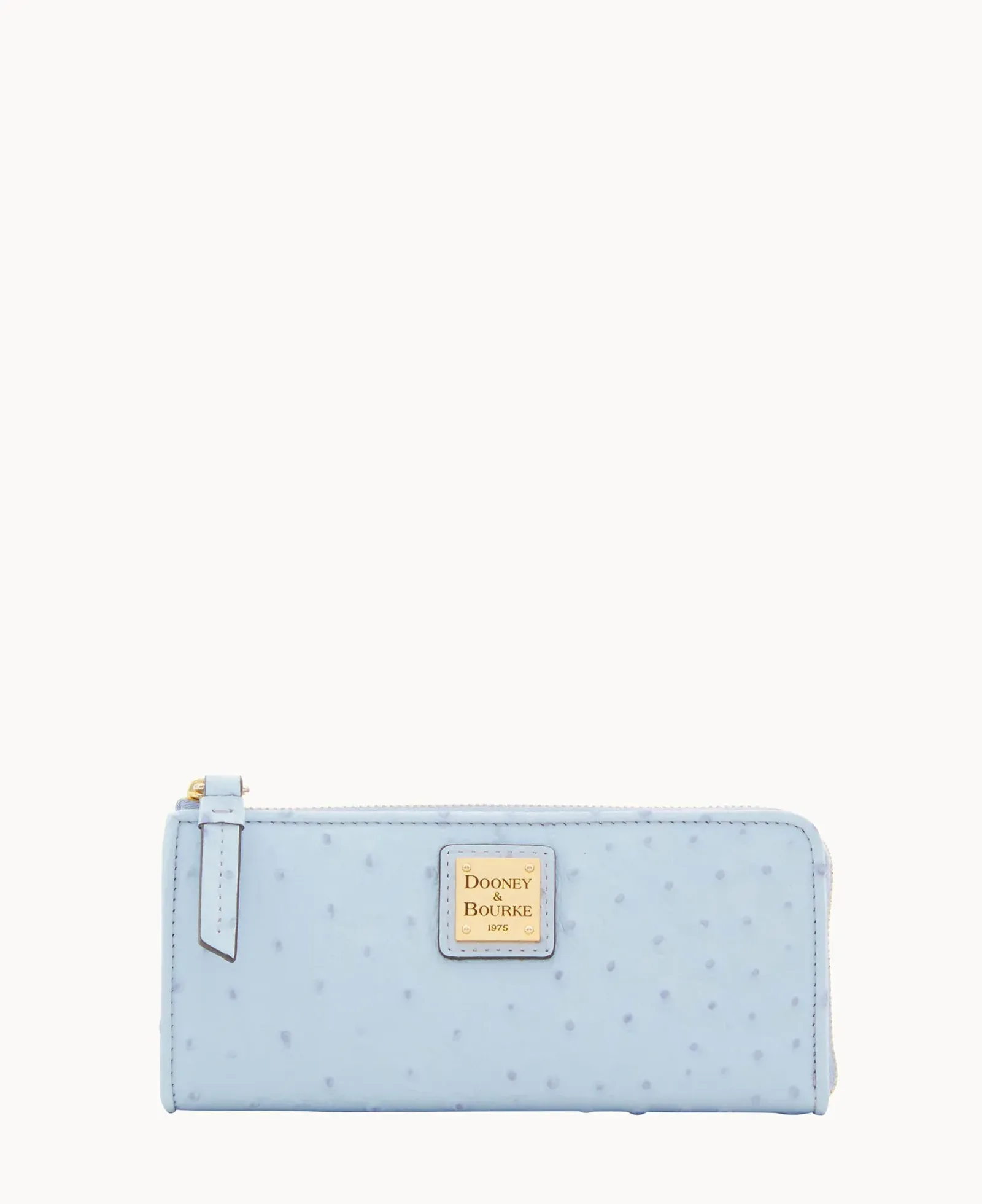 Ostrich Zip Clutch