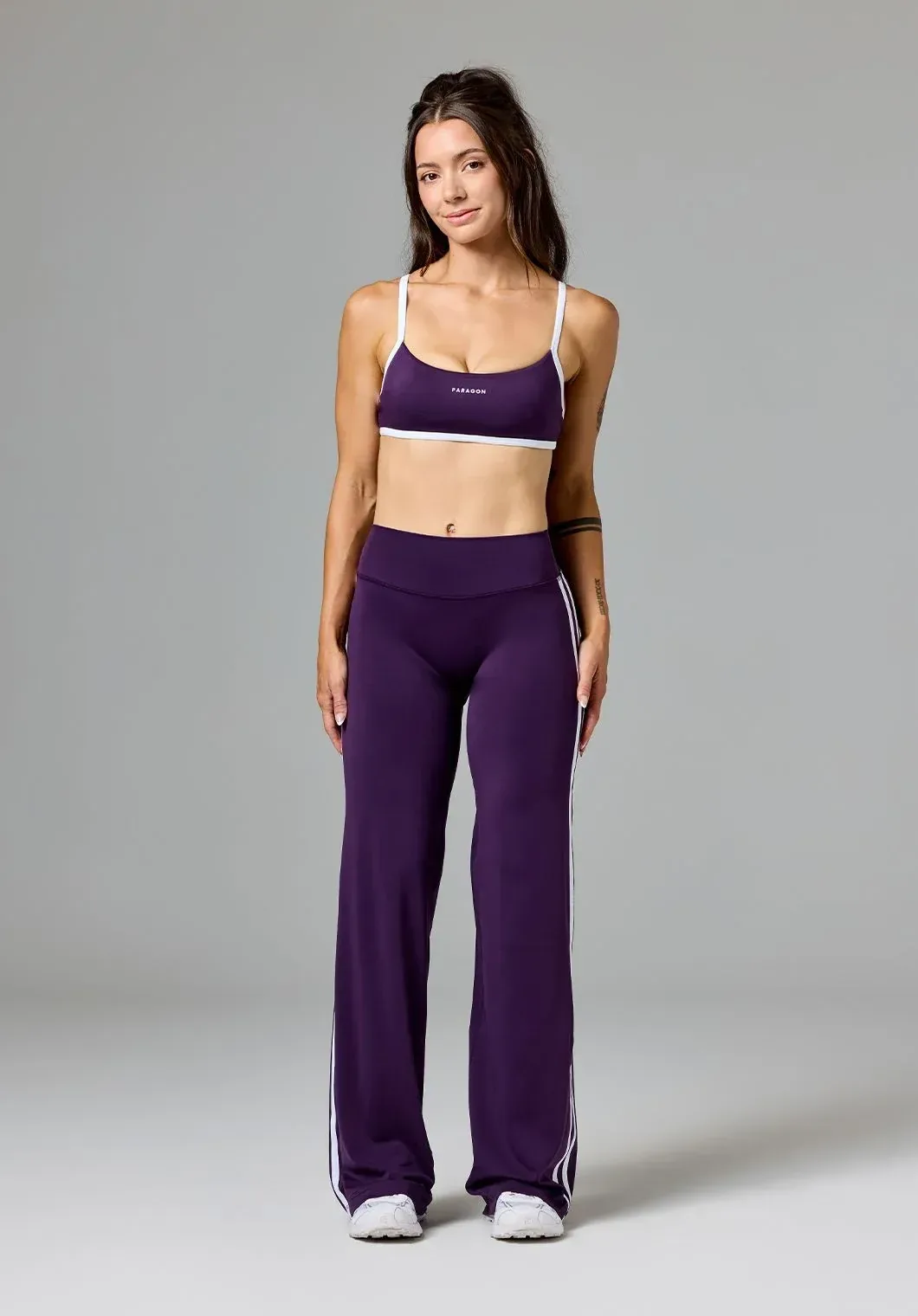 Reluna™ Double Stripe Sculptseam® Mid-Rise Straight Leg Pant Regular Jasmine