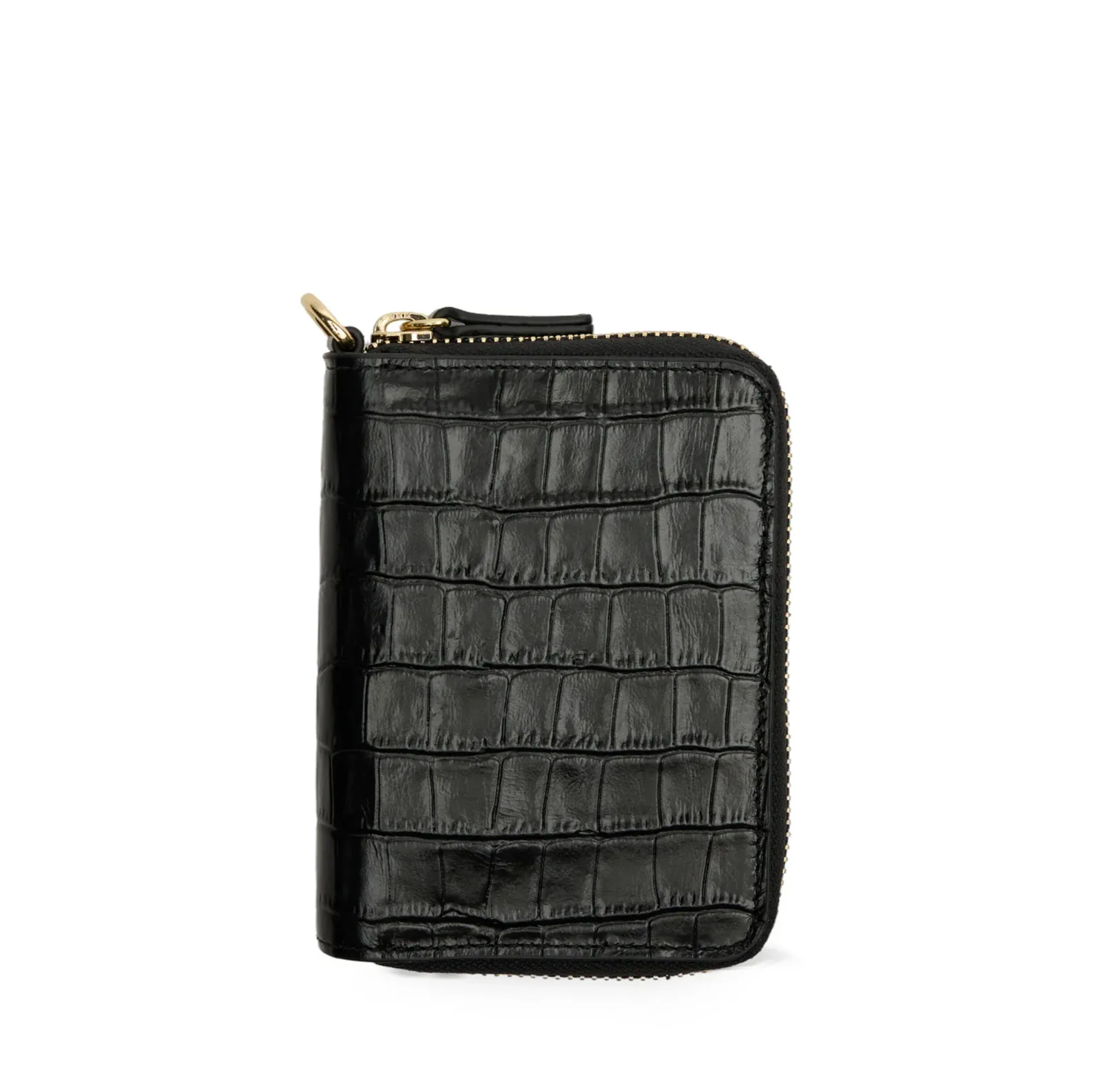Klyde Compact Wallet Black Croc
