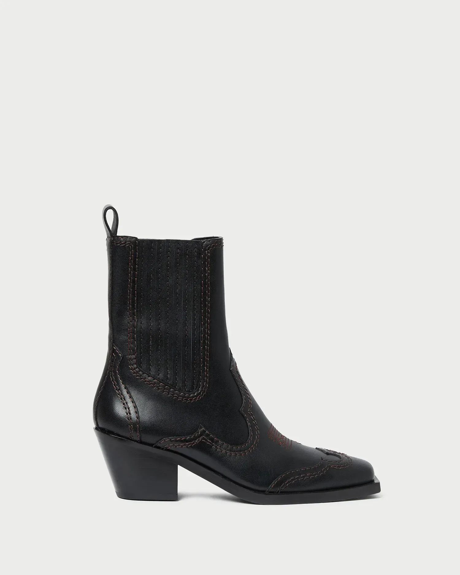 Agnes Leather Western Boot