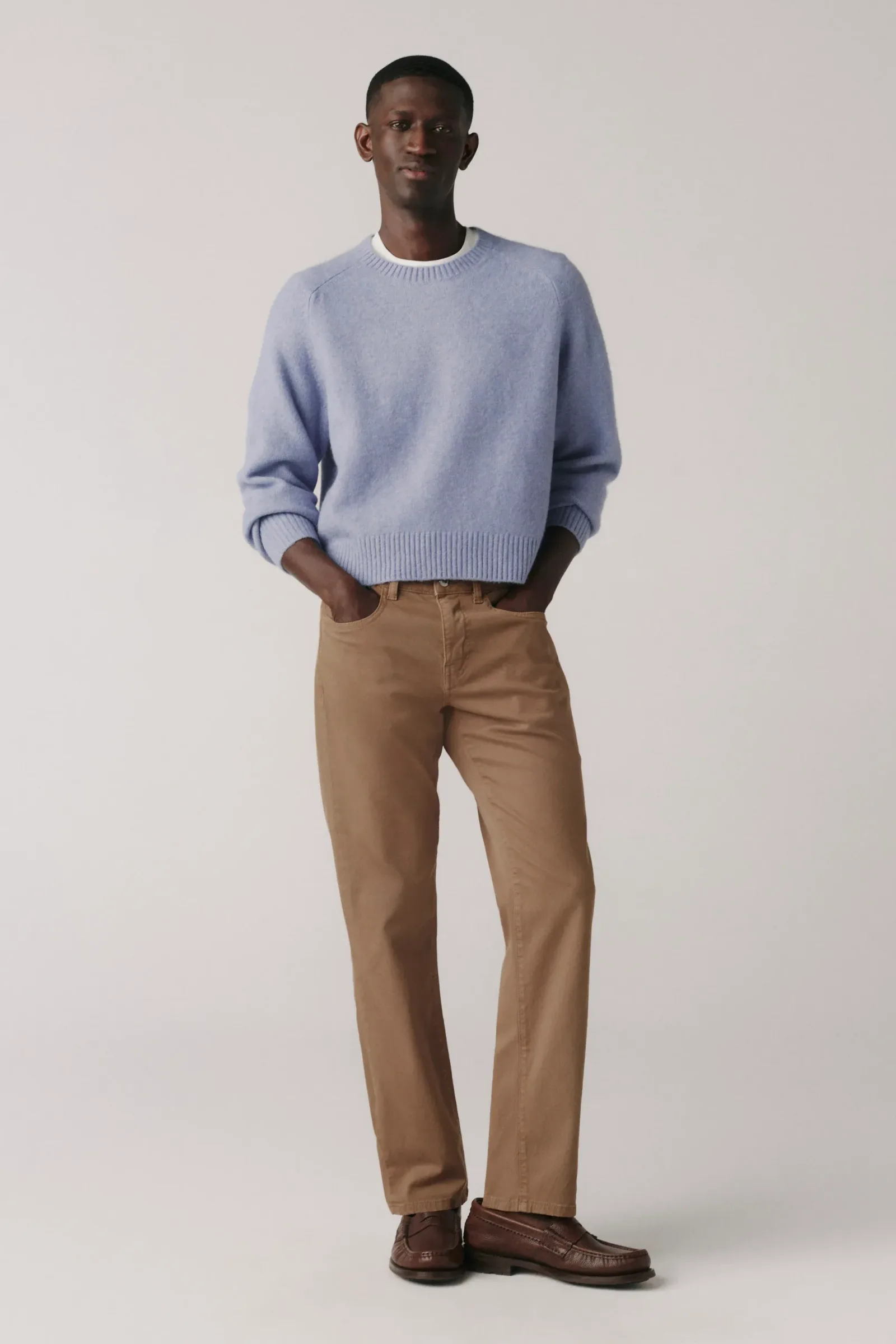 Ord – Twill Straight Pants – Teak