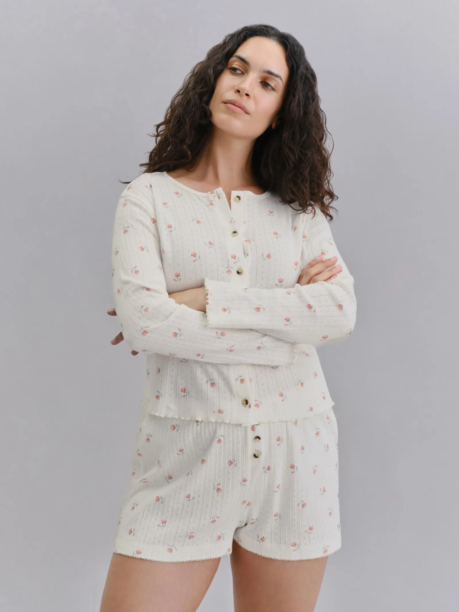 Posy Bud Pointelle Shorts