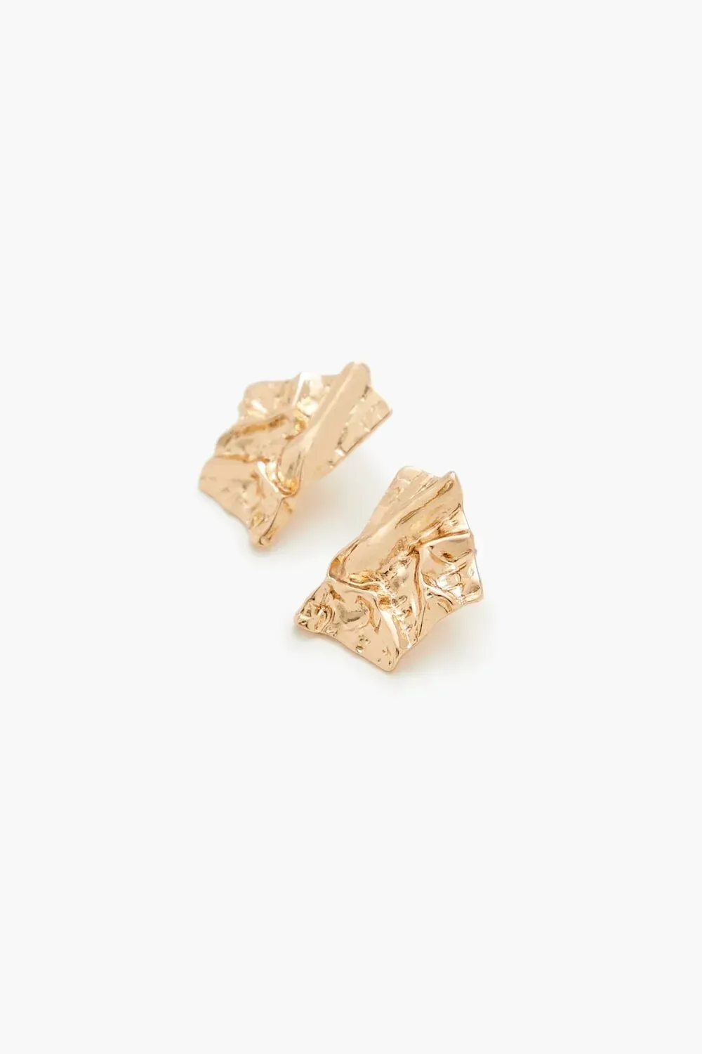 Hammered Geo Drop Earrings