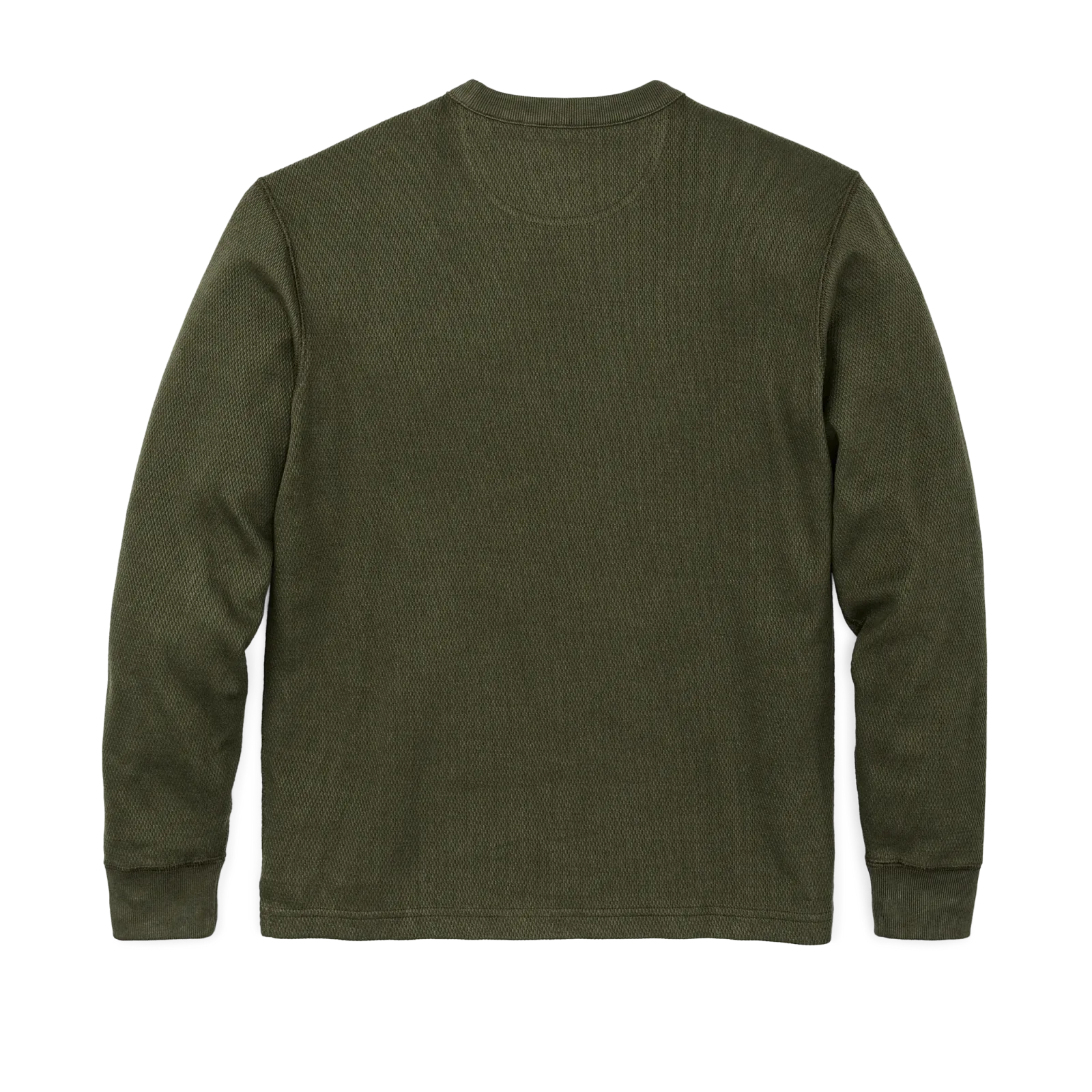 Waffle Knit Thermal Crewneck – Mossy Rock