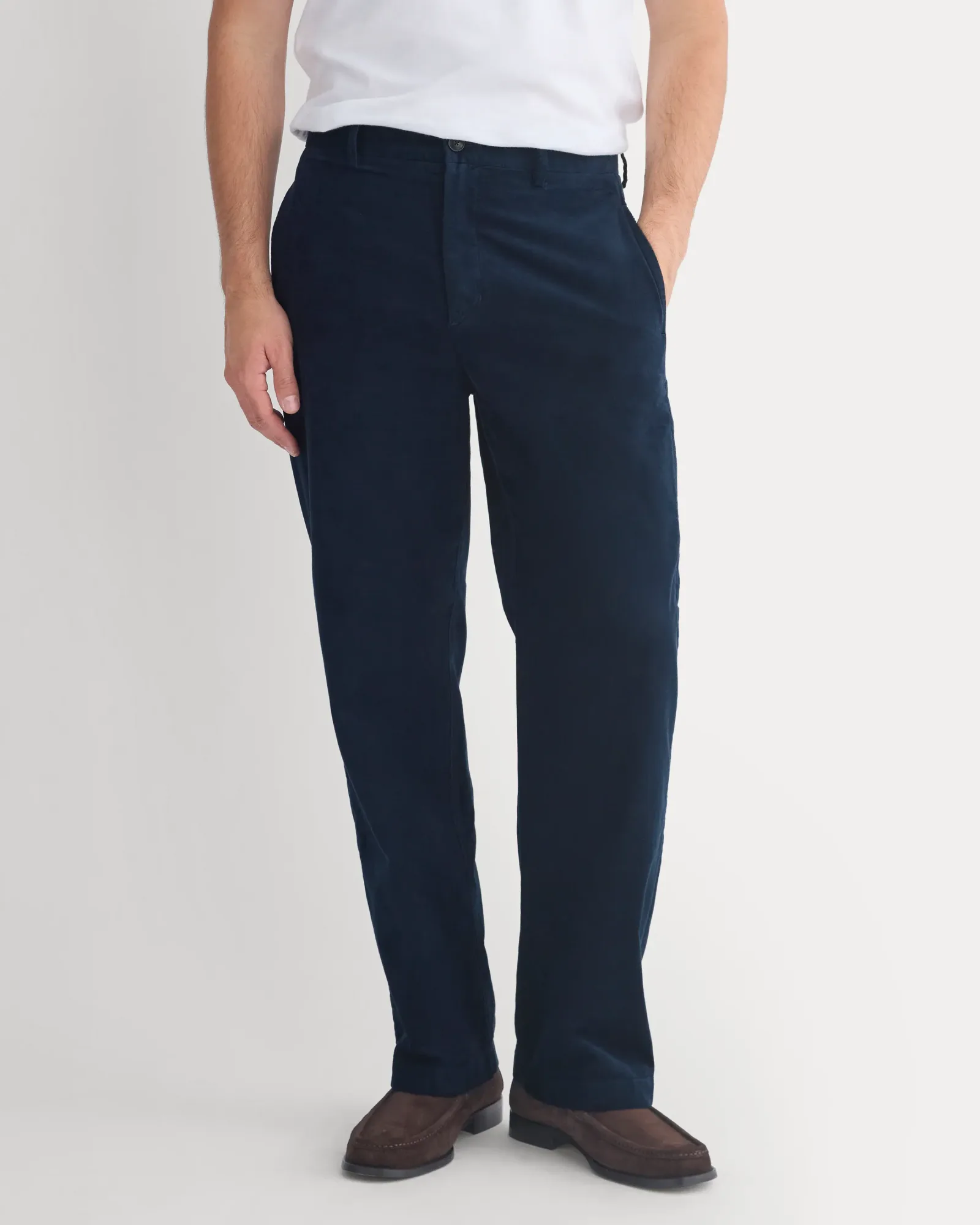 Relaxed Pinwale Corduroy Trouser – Deep Navy