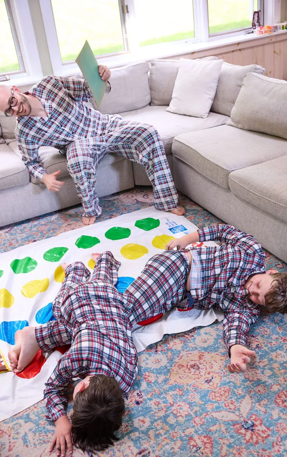 Farrell Plaid Matching Daddy & Me Pajamas