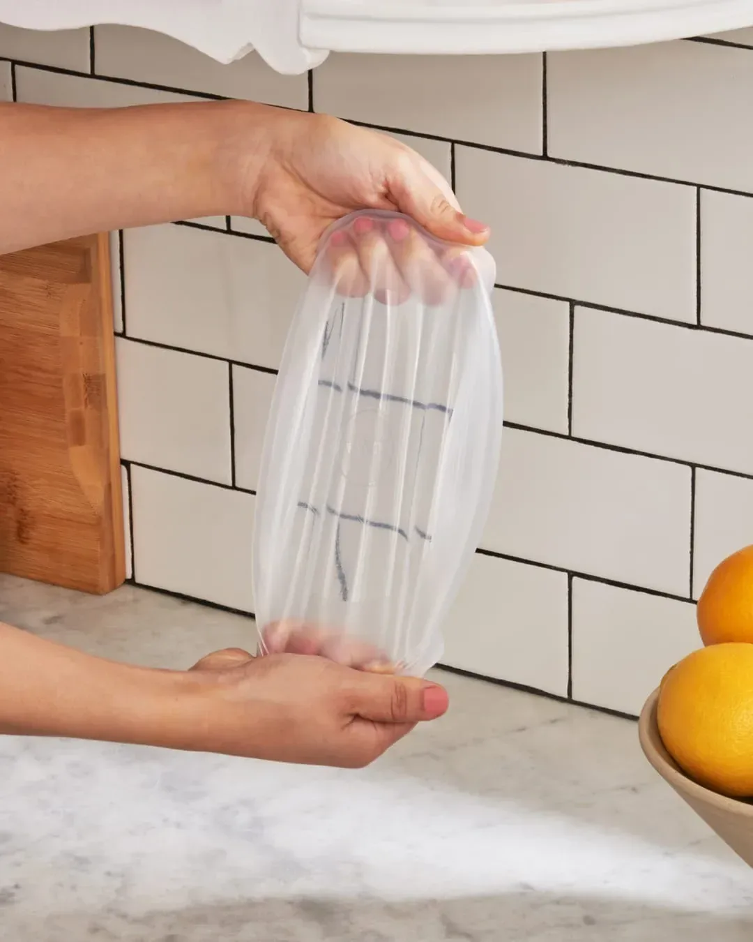 3-Piece Reusable Stretch Lids – Round Set