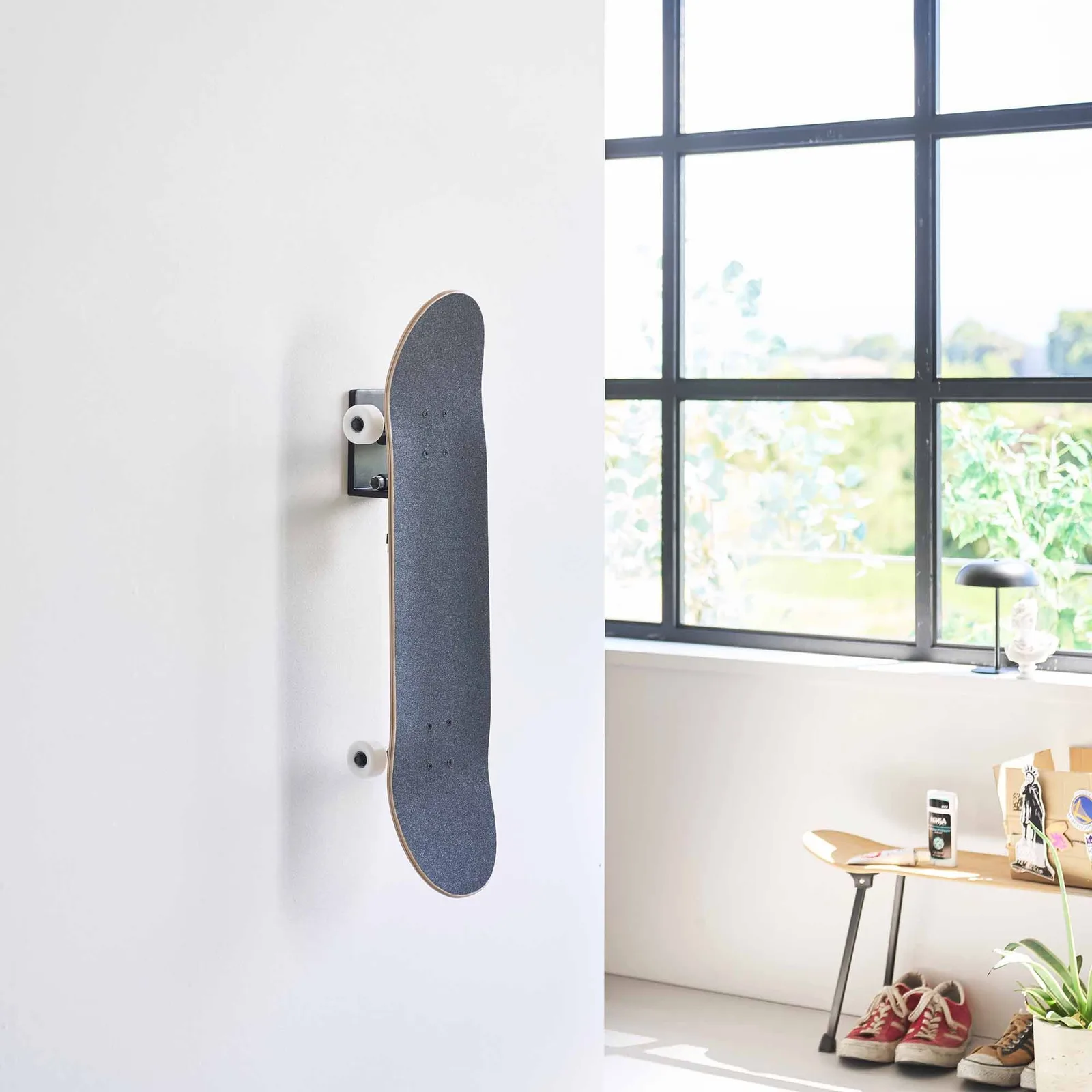 Wall-Mounted Skateboard Holder – Steel