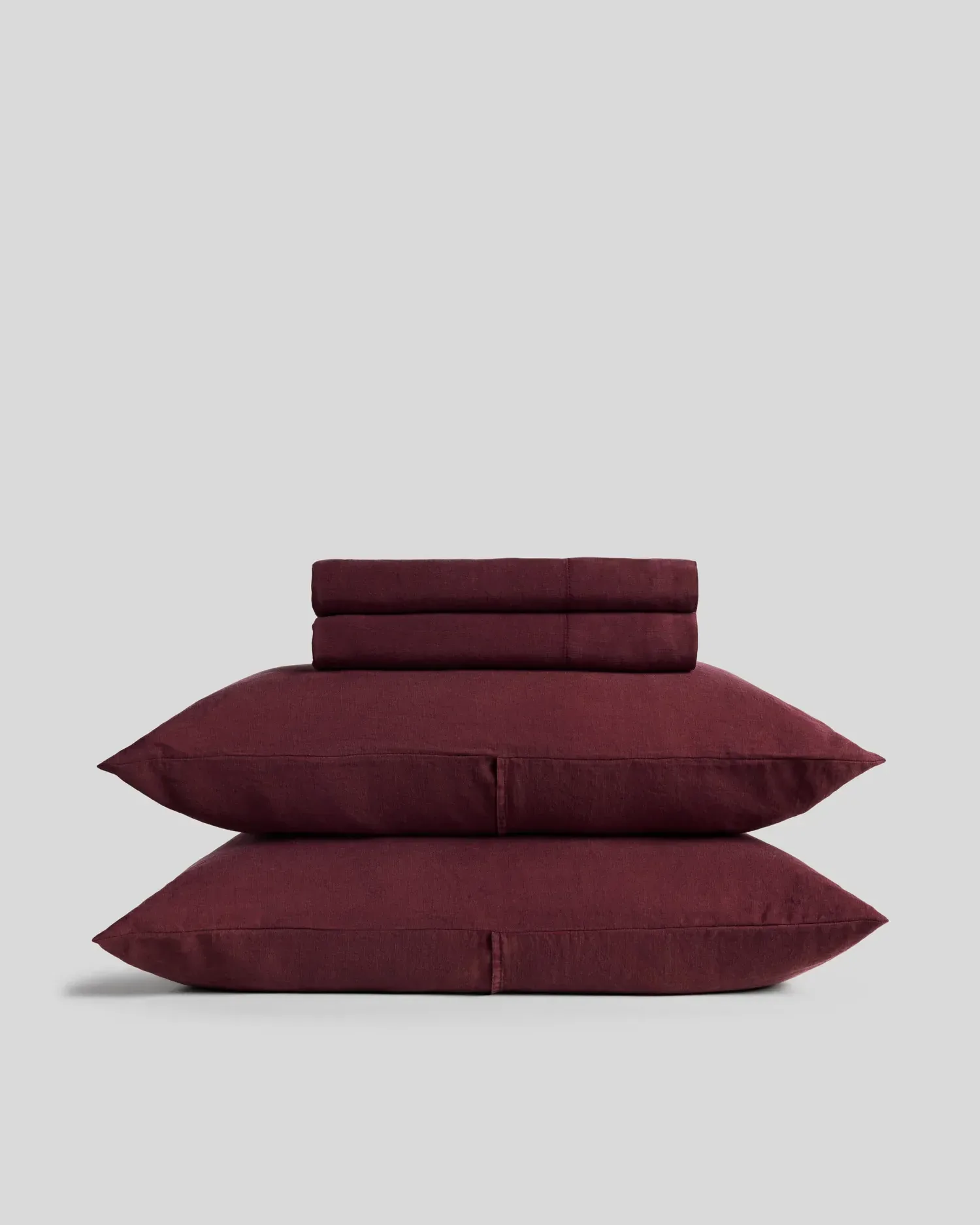Linen Tencel Sheet Set – Garnet K/CK