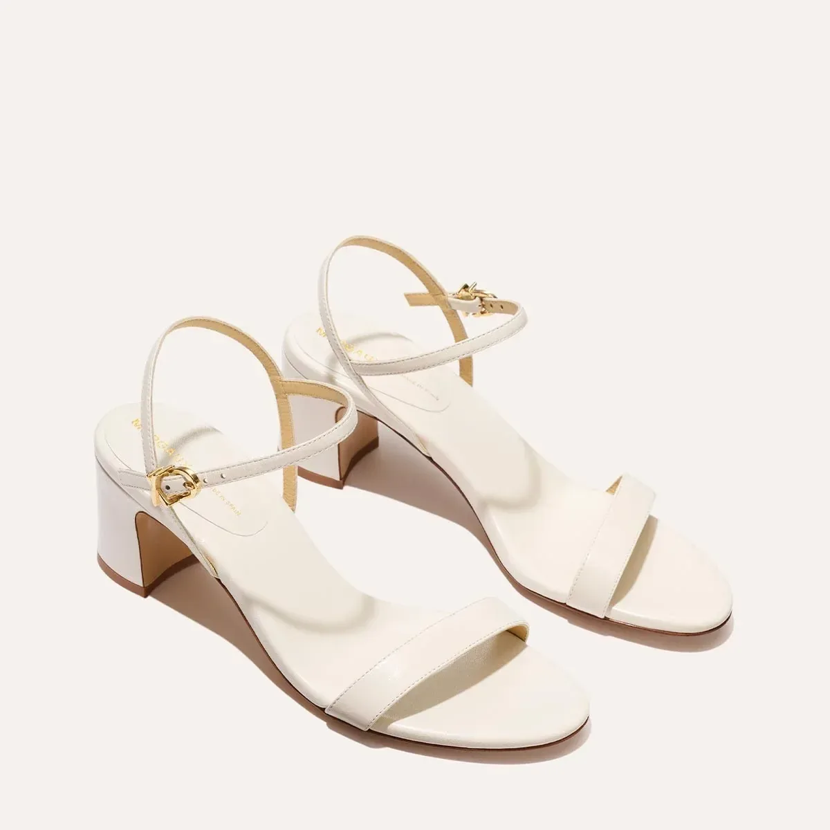 The Cleo Sandal – Ivory Nappa