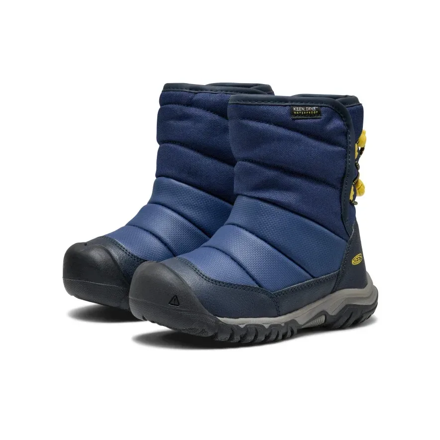 Little Kids' Puffrider Waterproof Winter Boot – Naval Academy/Mango Mint