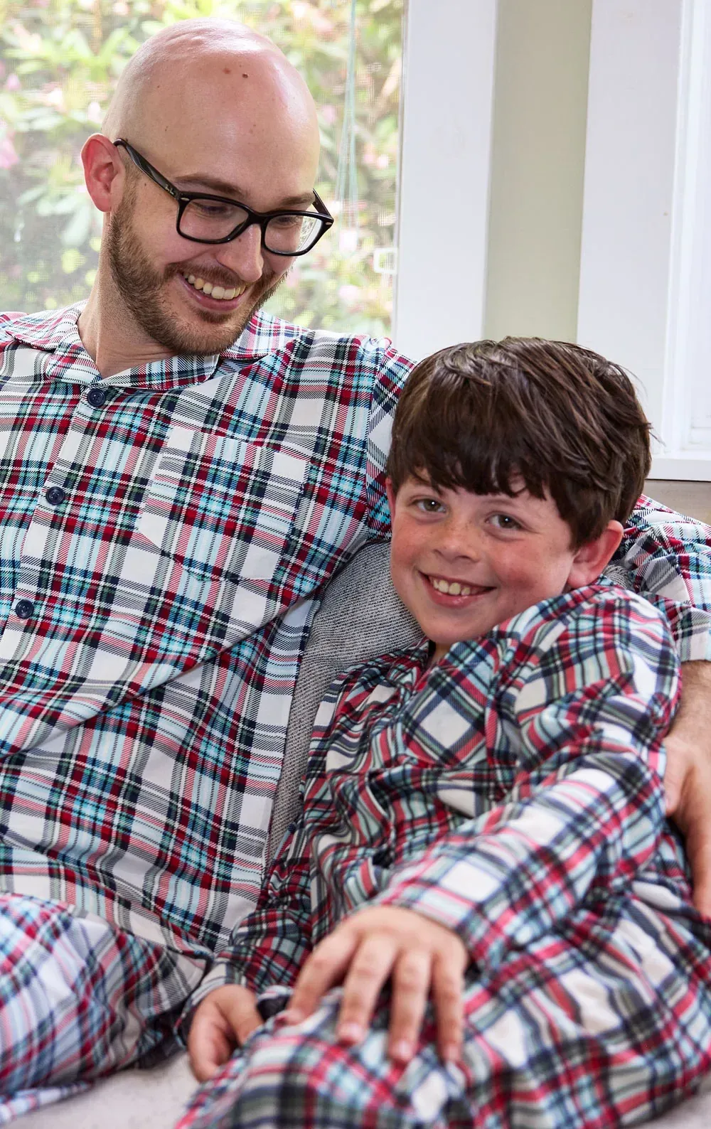 Farrell Plaid Matching Daddy & Me Pajamas