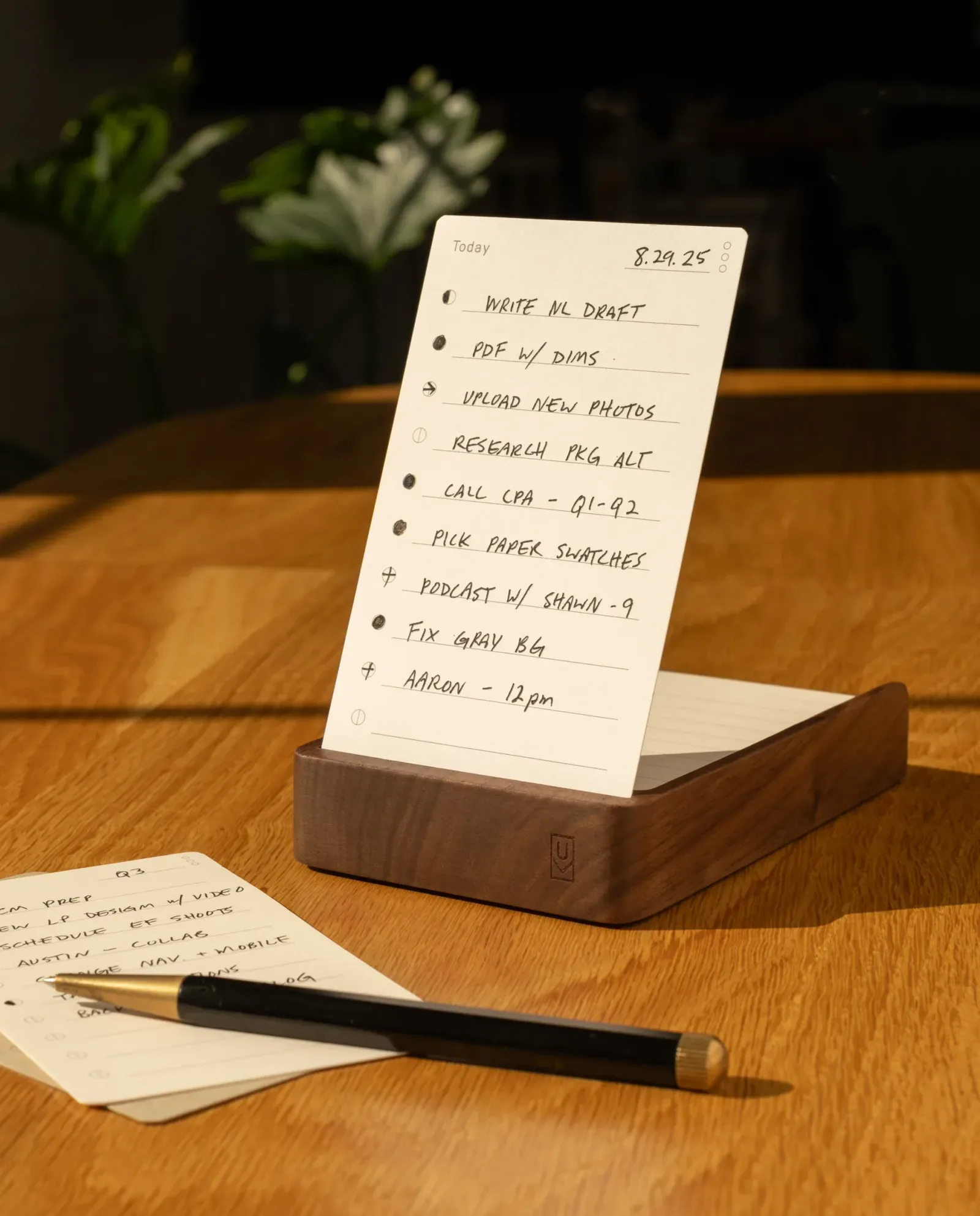 Analog Daily Focus Kit + 6 Refills (Walnut)