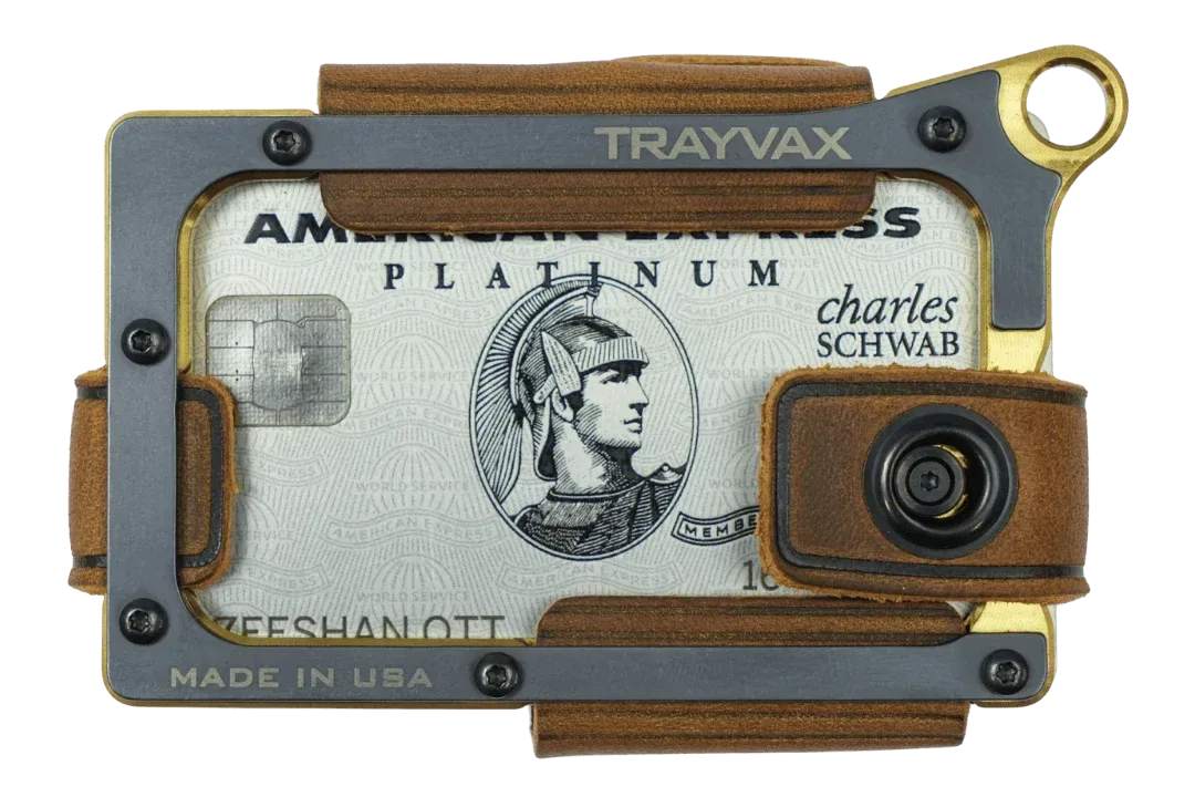 Contour Wallet – Brass Tobacco Brown